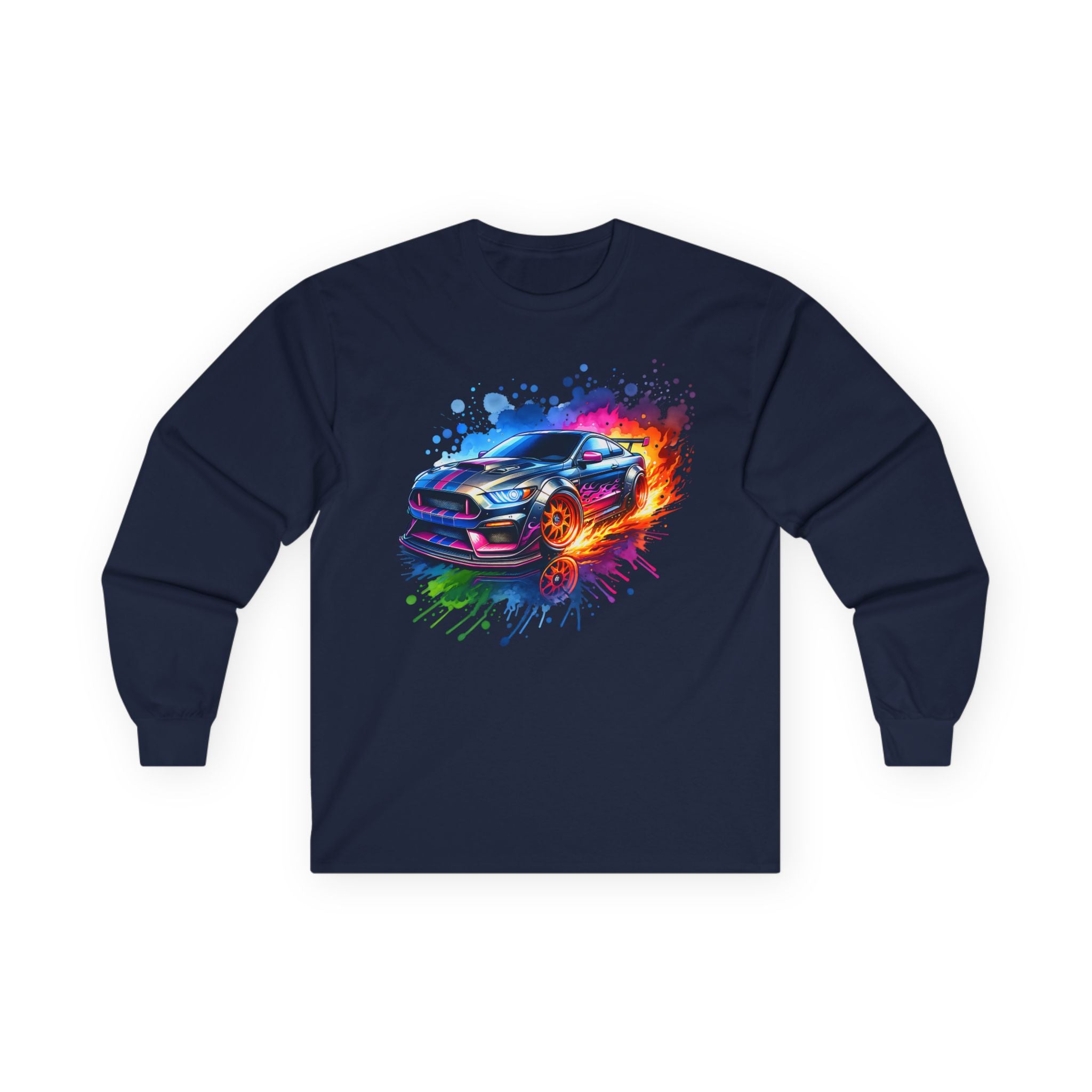 Colorblast Vroom Cotton Long Sleeve Tee