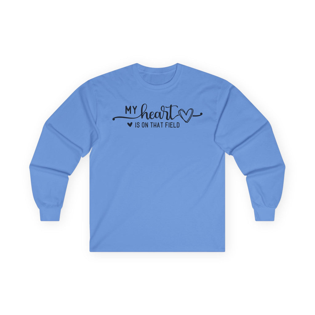 My Heart is on that Field Cotton Long Sleeve Tee