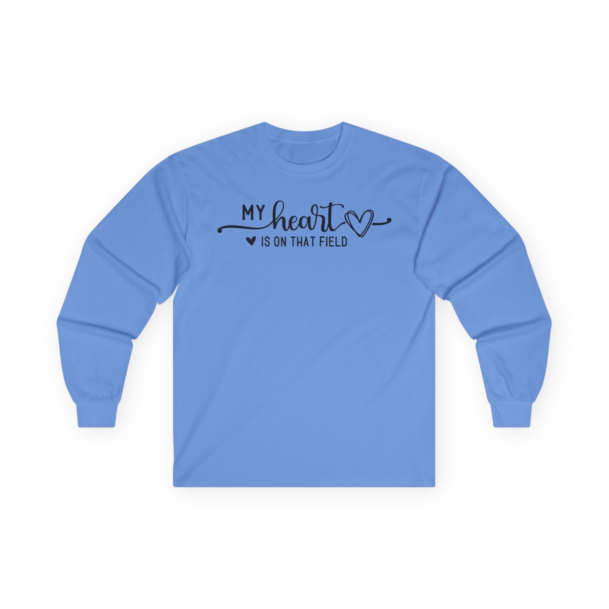 My Heart is on that Field Cotton Long Sleeve Tee