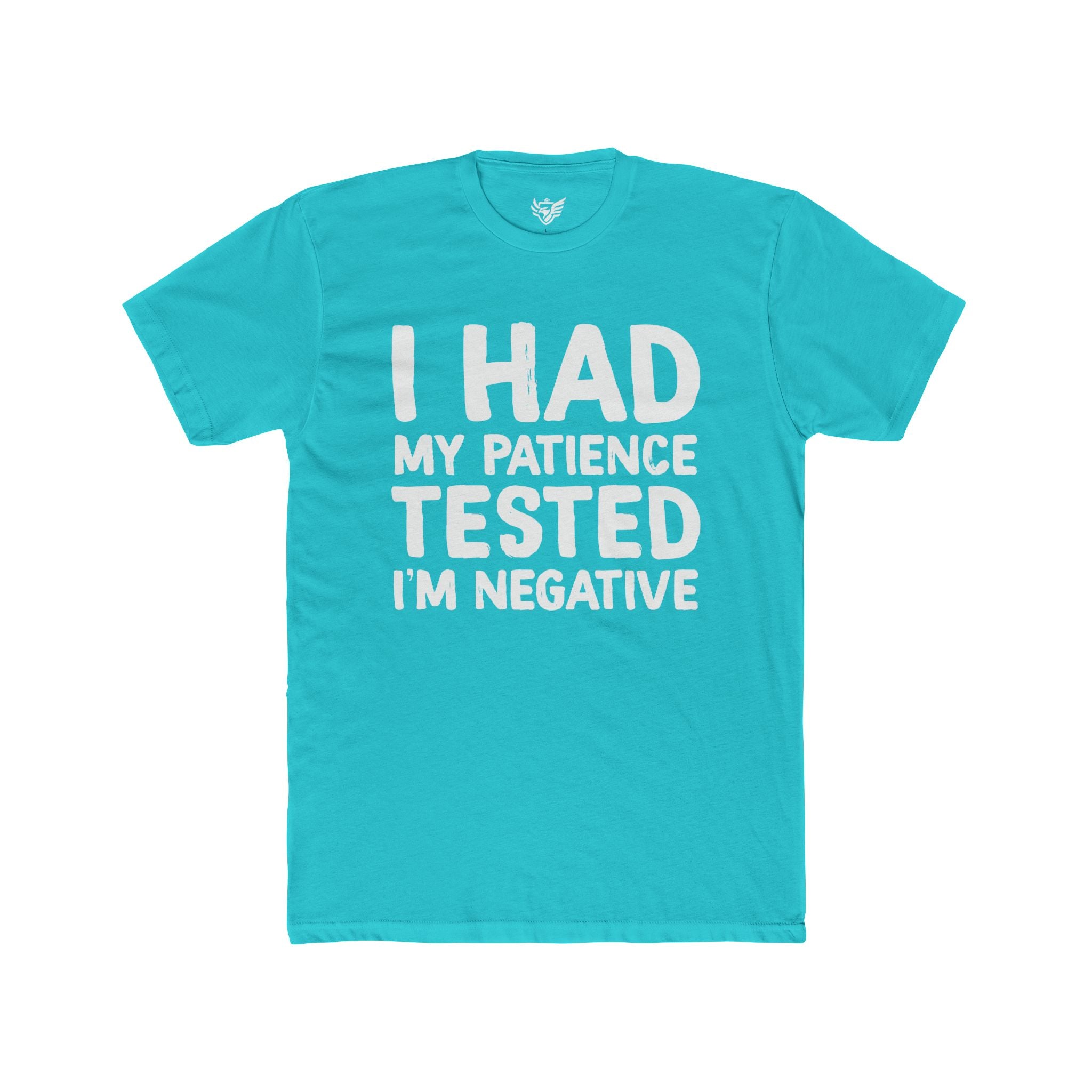 Negative For Patience Cotton Crew Tee