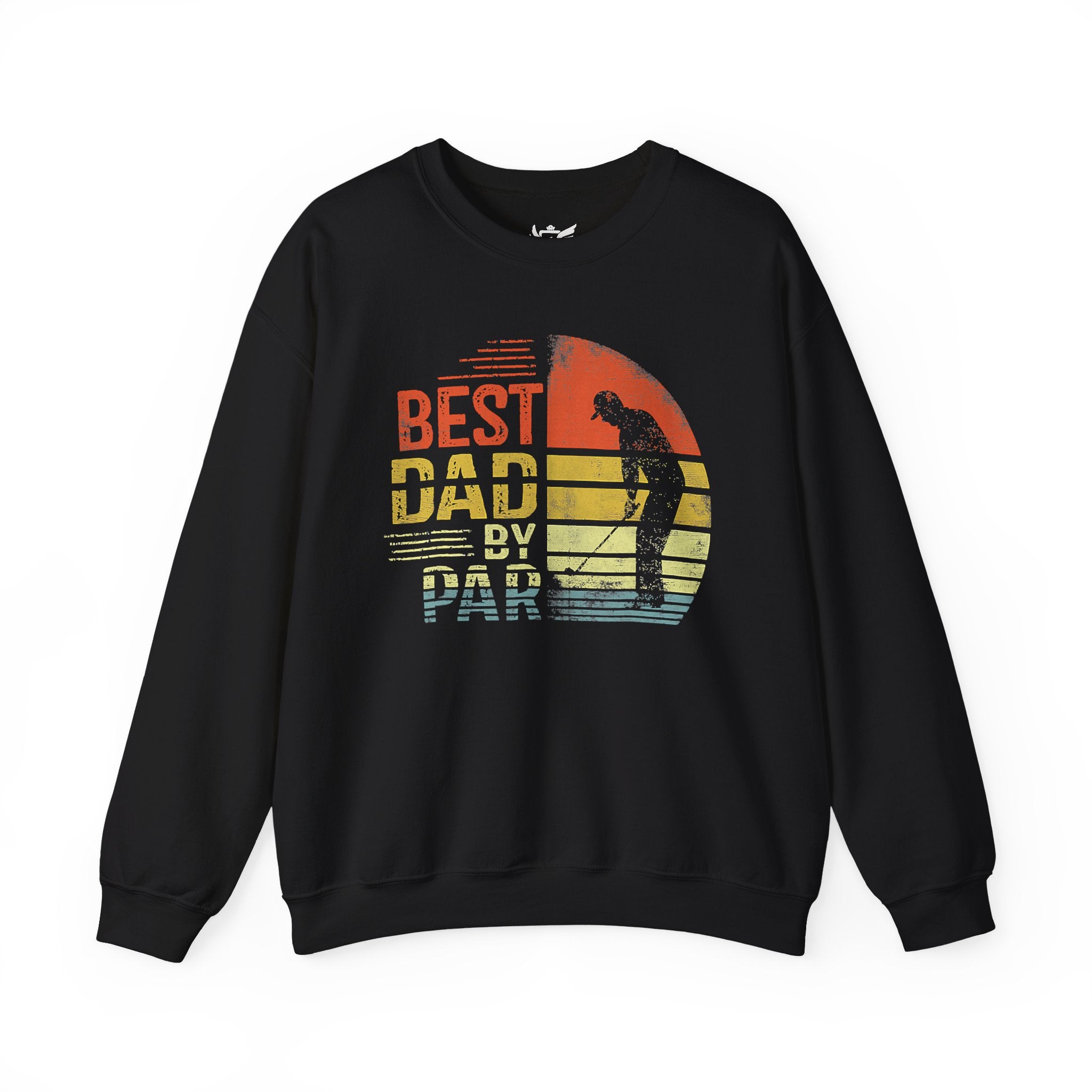 Best Dad By Par Heavy Blend™ Crewneck Sweatshirt