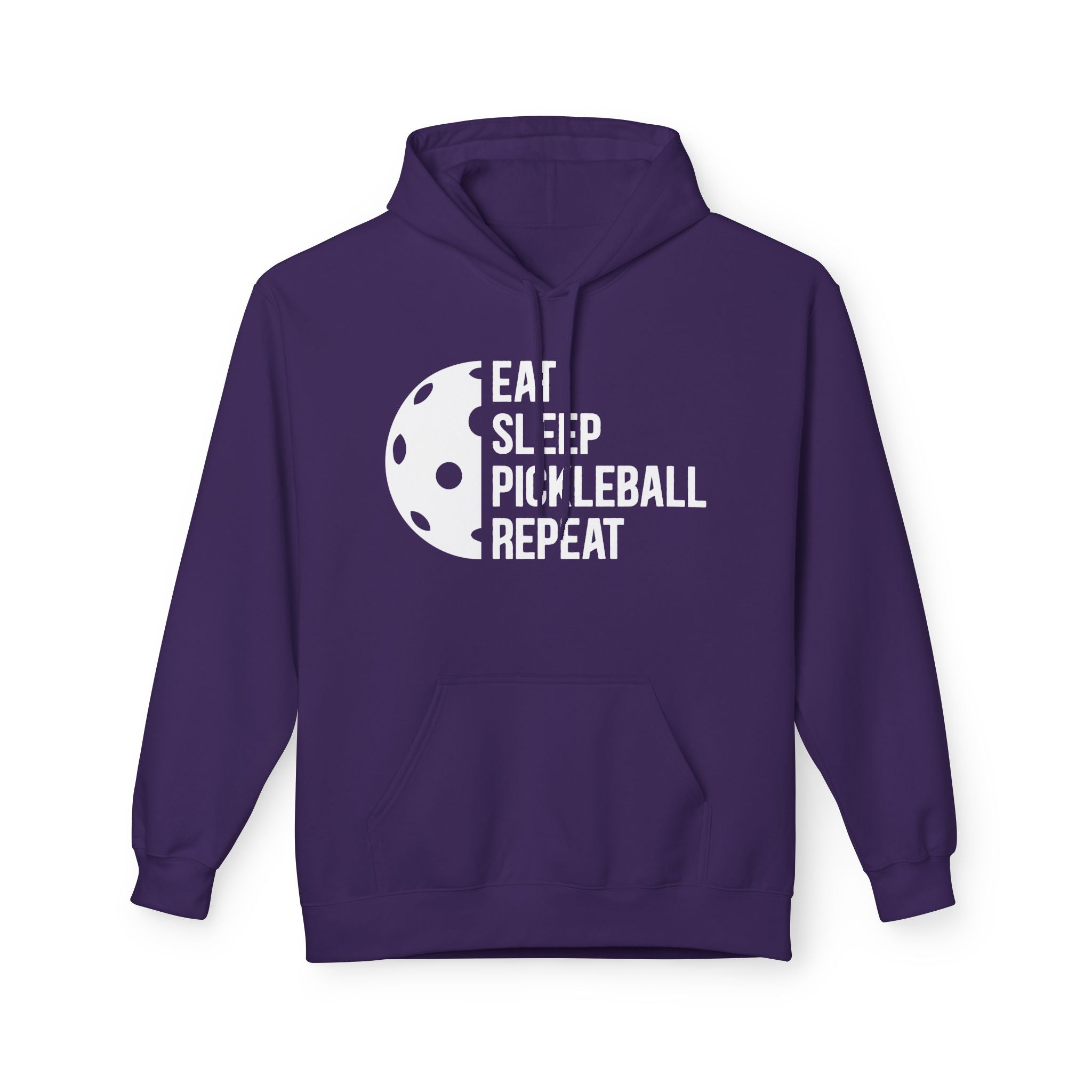 Eat Sleep Pickleball Repeat Midweight Softstyle Fleece Hoodie