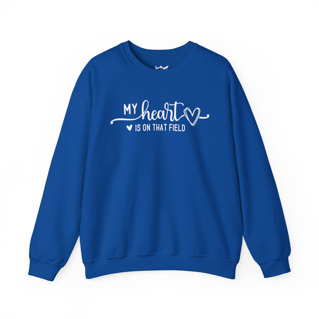 My Heart is on that Field Heavy Blend™ Crewneck Sweatshirt