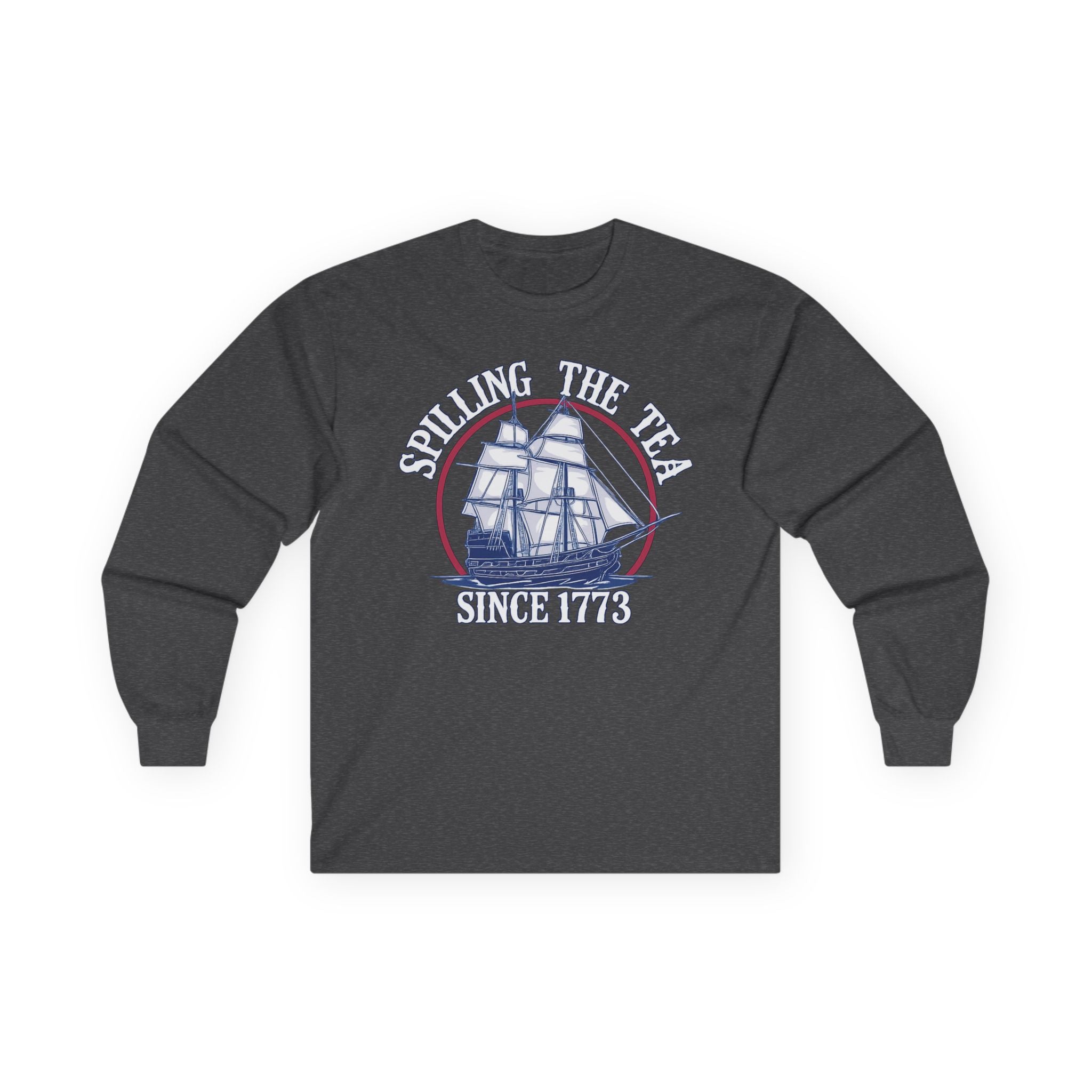 Spilling The Tea Cotton Long Sleeve Tee