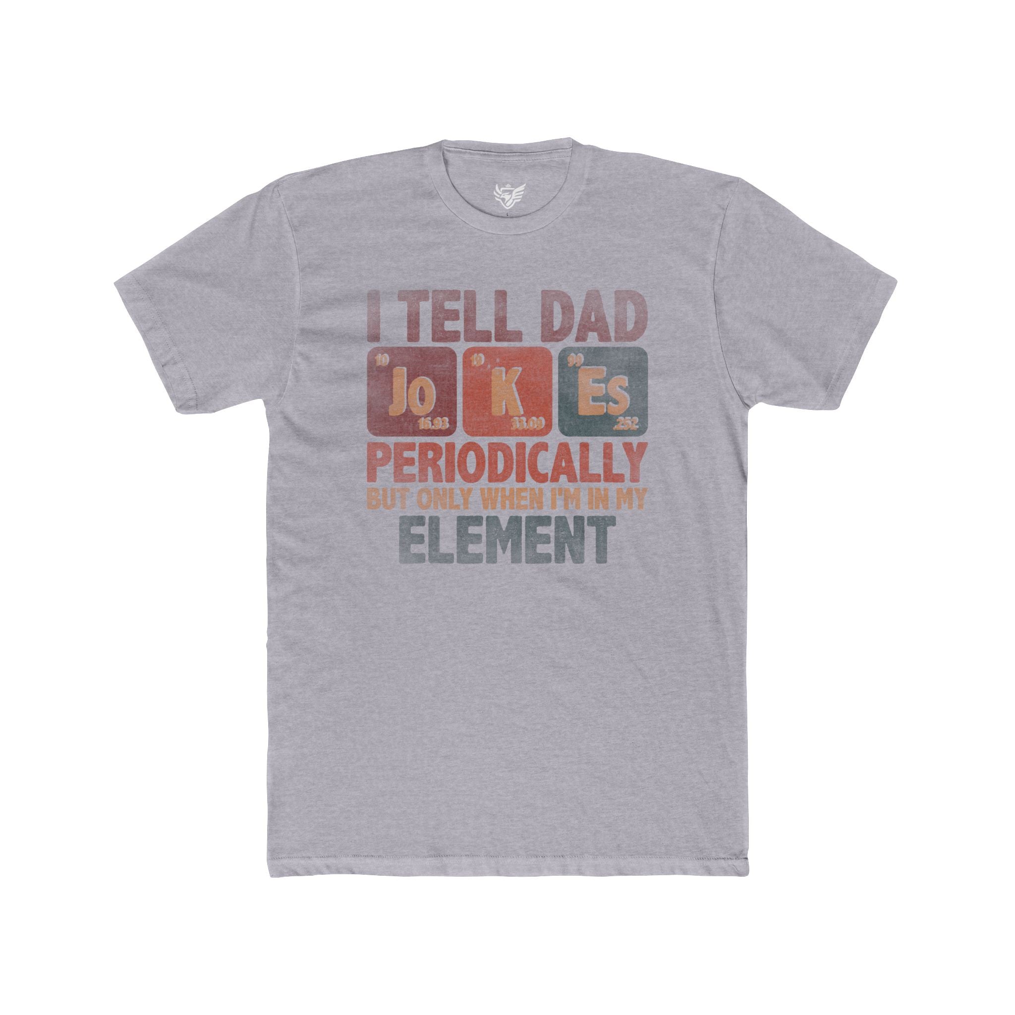 Dad Jokes Periodically Cotton Crew Tee