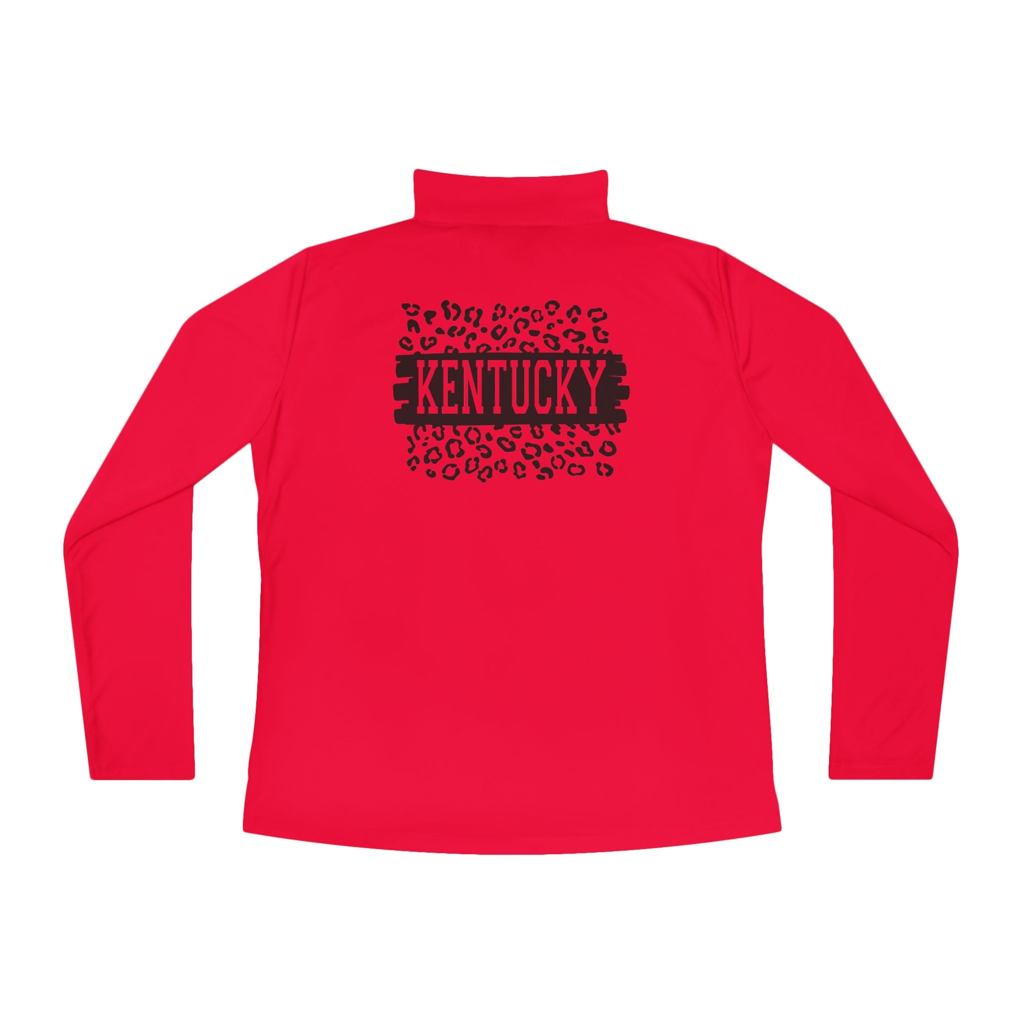 Ladies KY Leopard Quarter-Zip Pullover