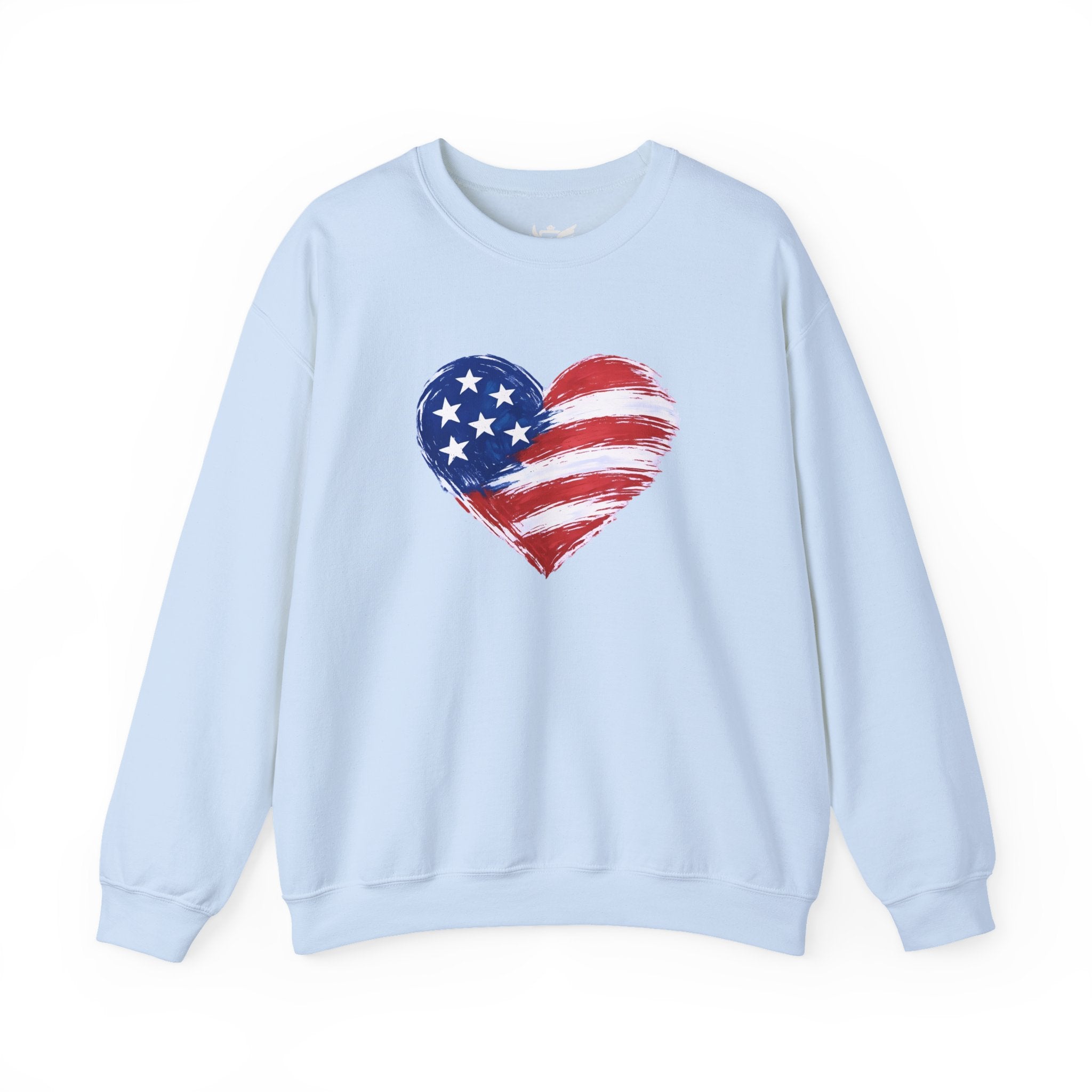 Heart Flag Heavy Blend™ Crewneck Sweatshirt