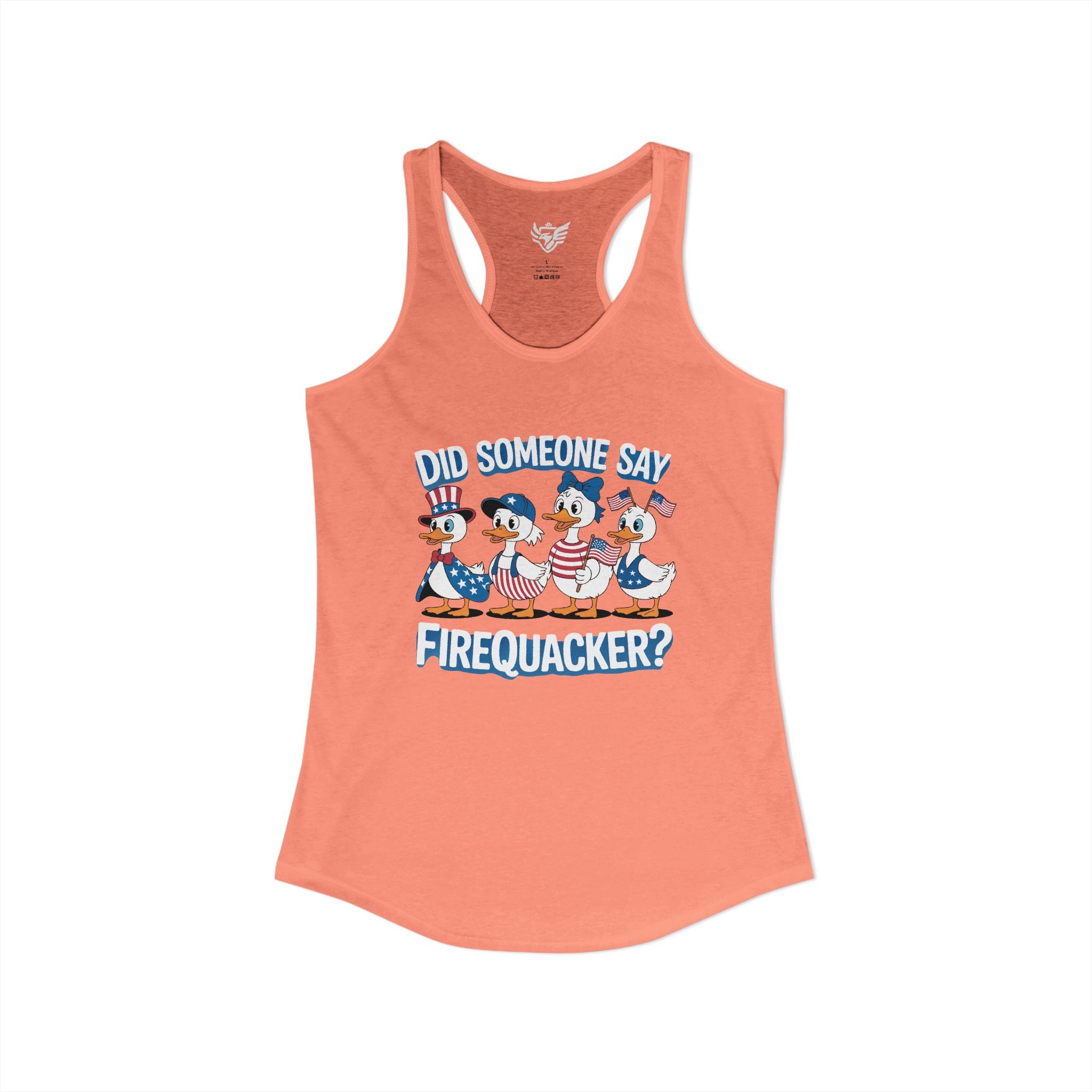 Firequackers Ideal Racerback Tank