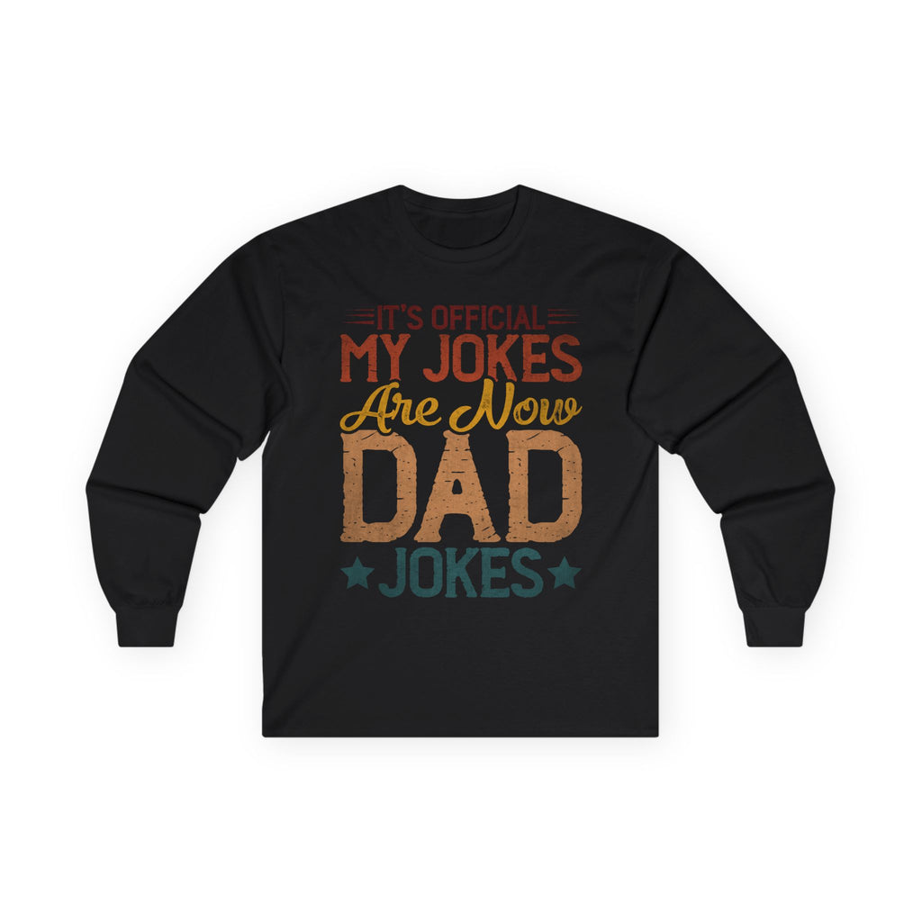 Dad Jokes Cotton Long Sleeve Tee