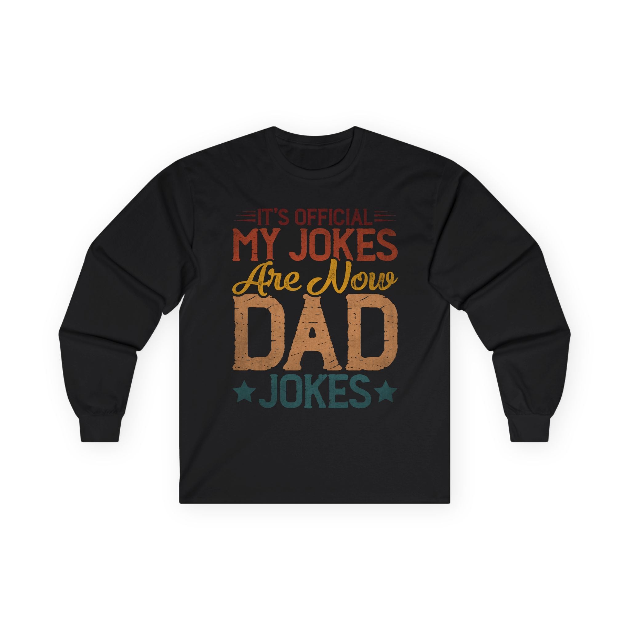 Dad Jokes Cotton Long Sleeve Tee