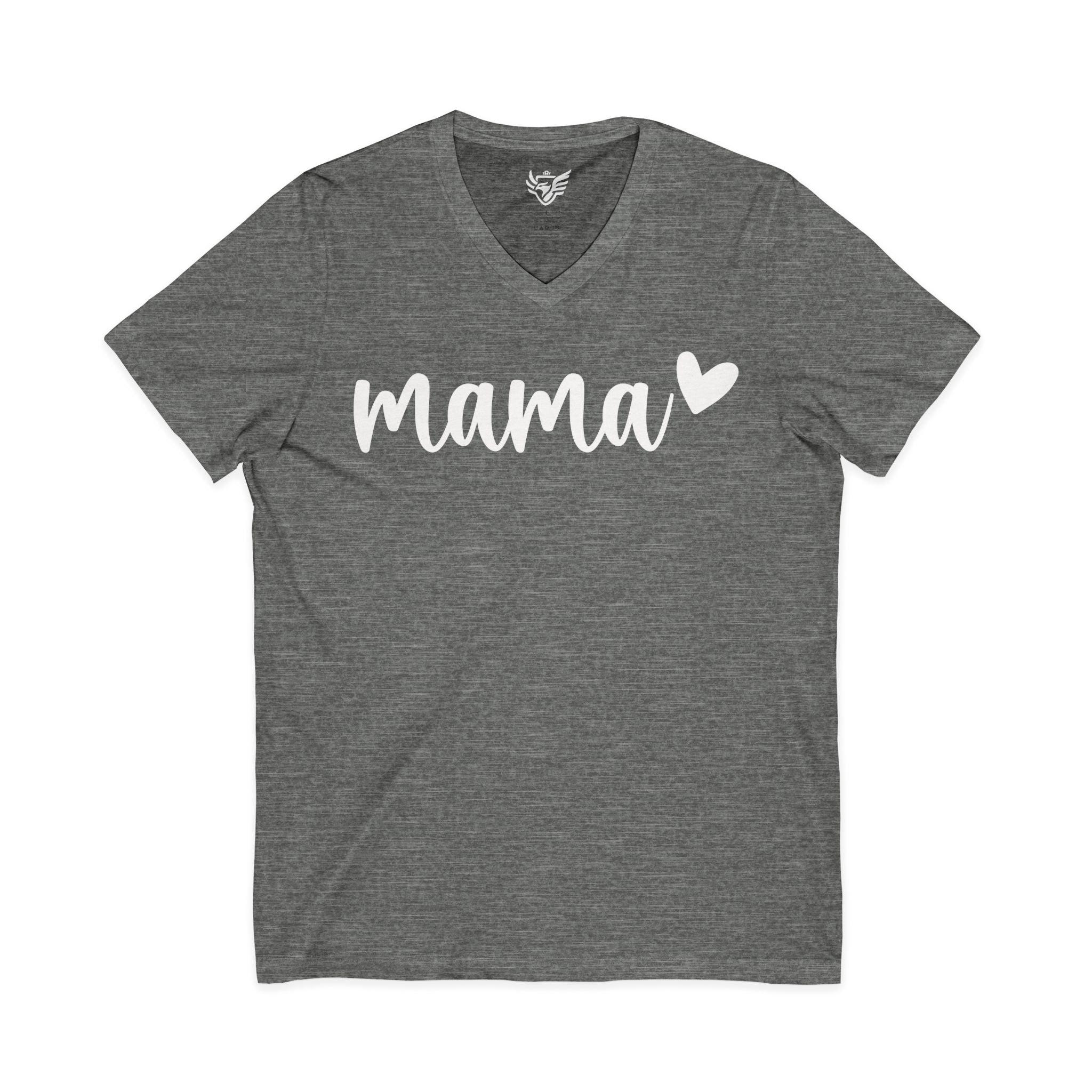 Mama Jersey Short Sleeve V-Neck Tee