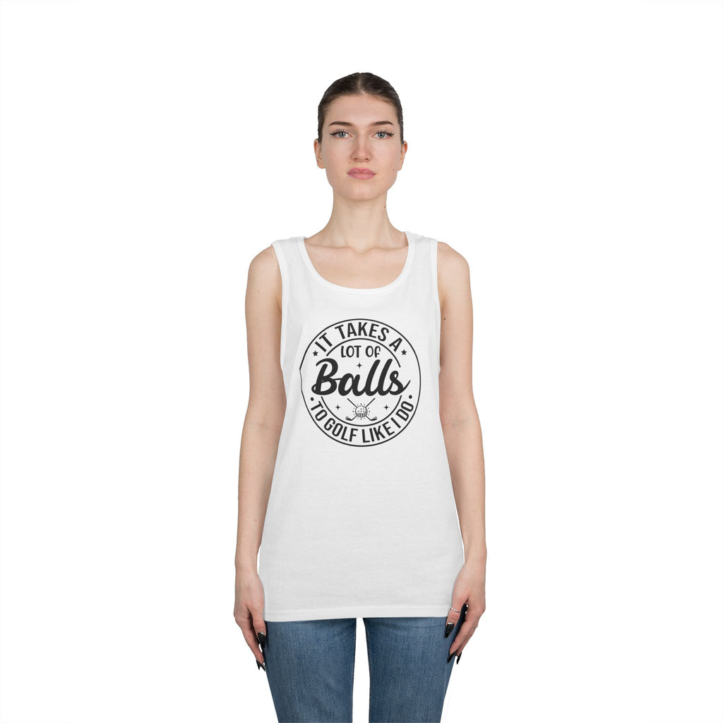Golf Like I Do Heavy Cotton Tank Top