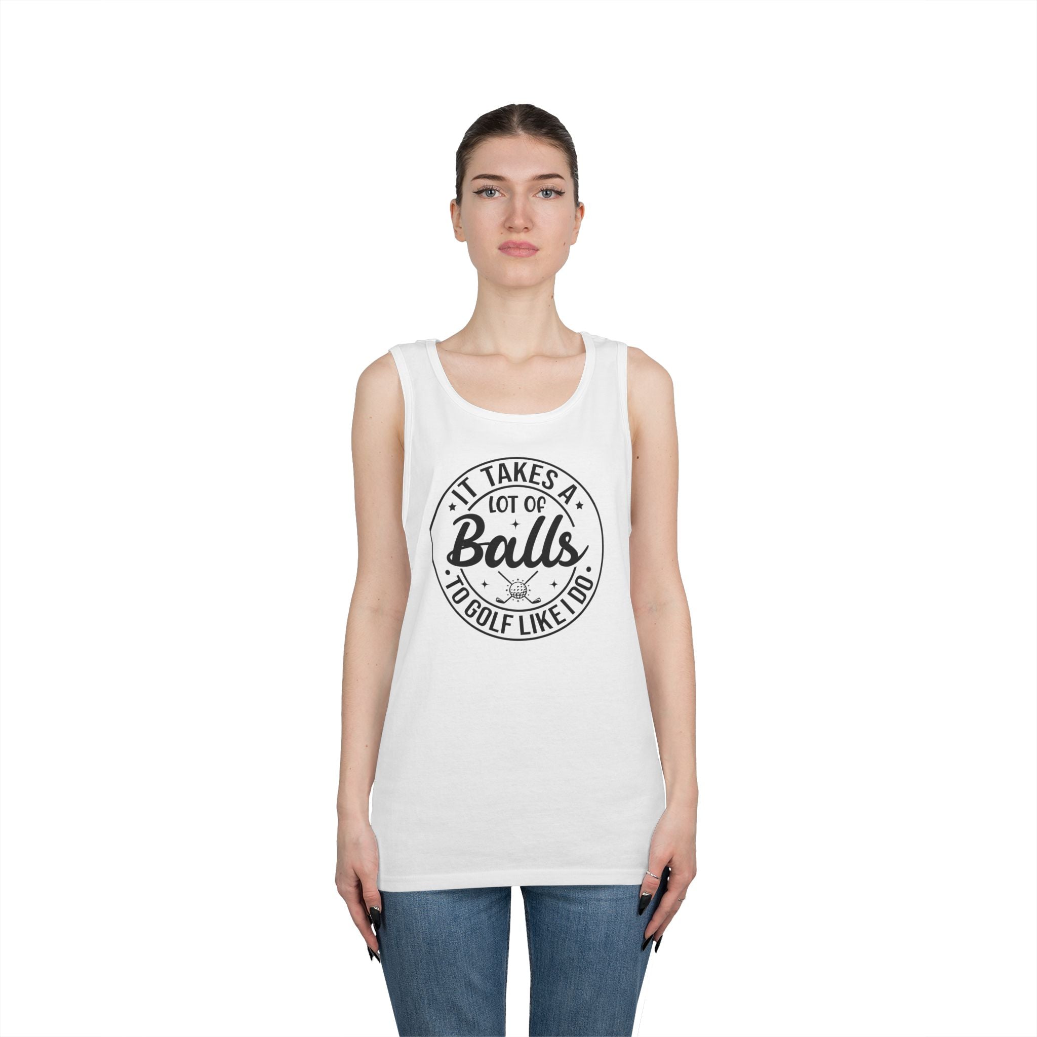 Golf Like I Do Heavy Cotton Tank Top