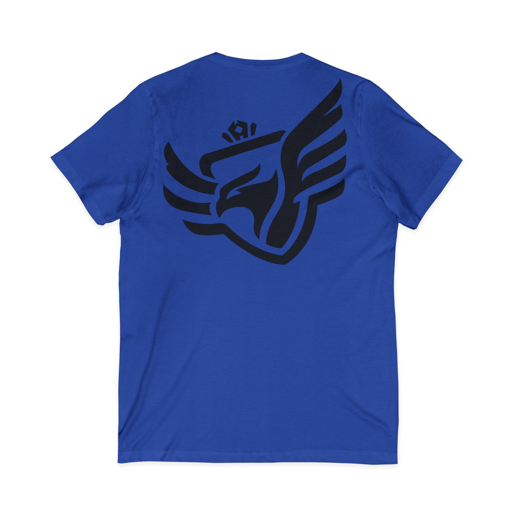 Royal Sparrow Jersey Short Sleeve V-Neck Tee