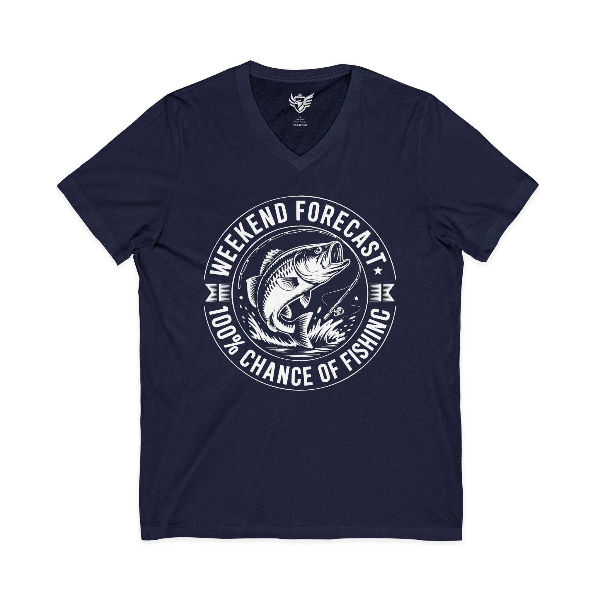 Weekend Forecast Jersey Short Sleeve V-Neck Tee
