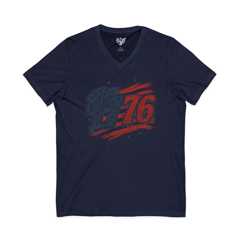 1776 Jersey Short Sleeve V-Neck Tee