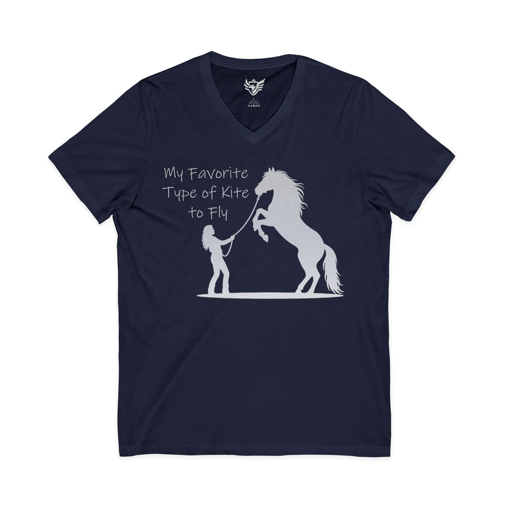 My Favorite Type of Kite Jersey Short Sleeve V-Neck Tee