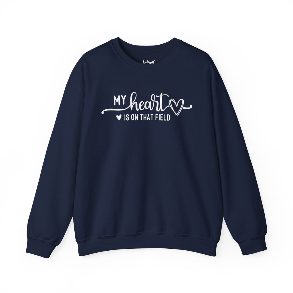 My Heart is on that Field Heavy Blend™ Crewneck Sweatshirt