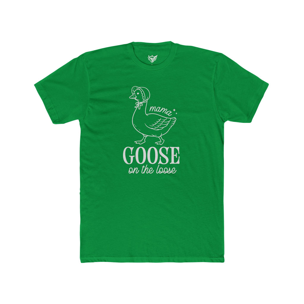 Mama Goose On The Loose Cotton Crew Tee
