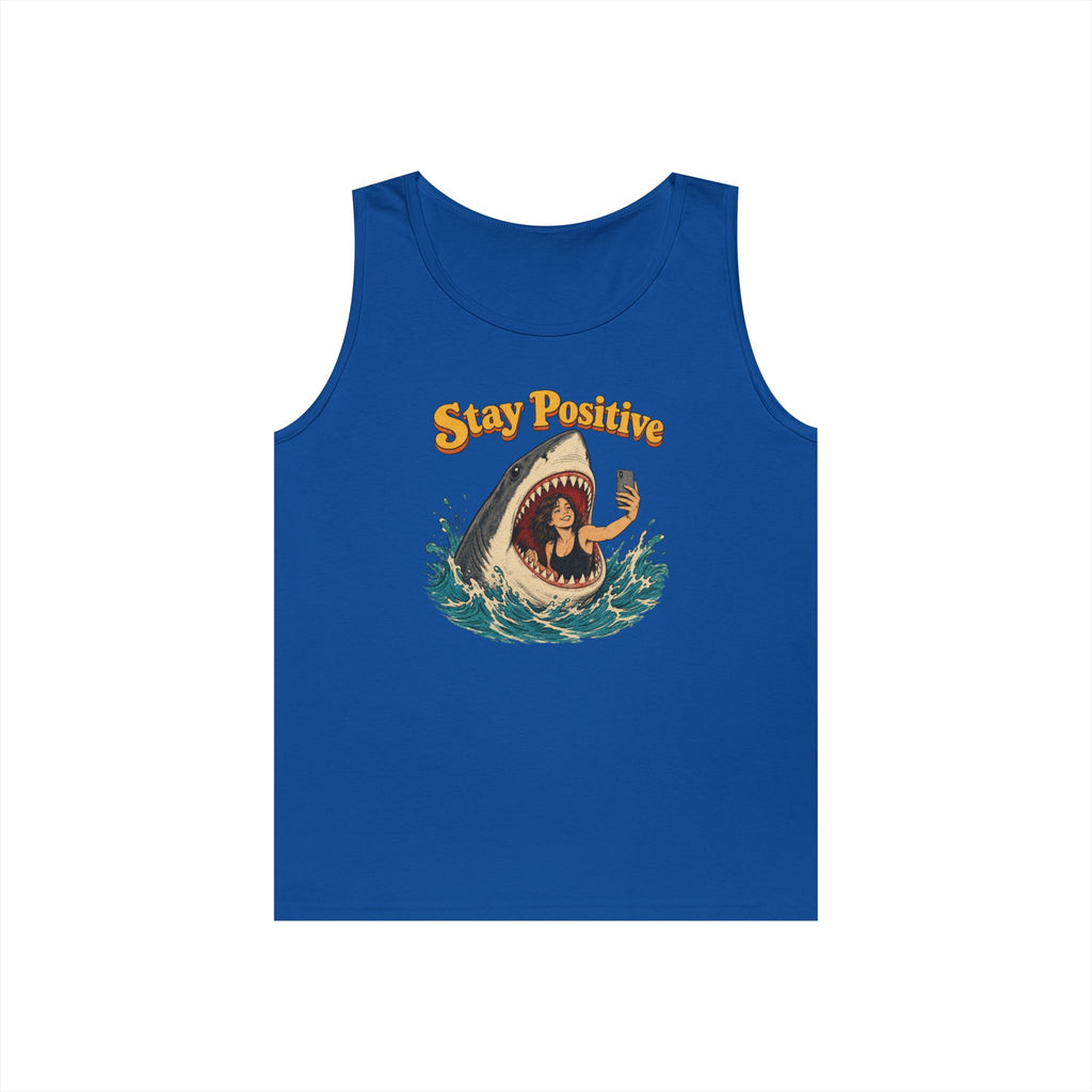 Stay Positive Heavy Cotton Tank Top
