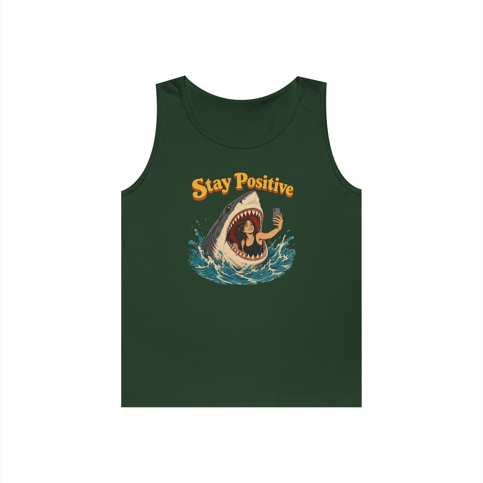 Stay Positive Heavy Cotton Tank Top
