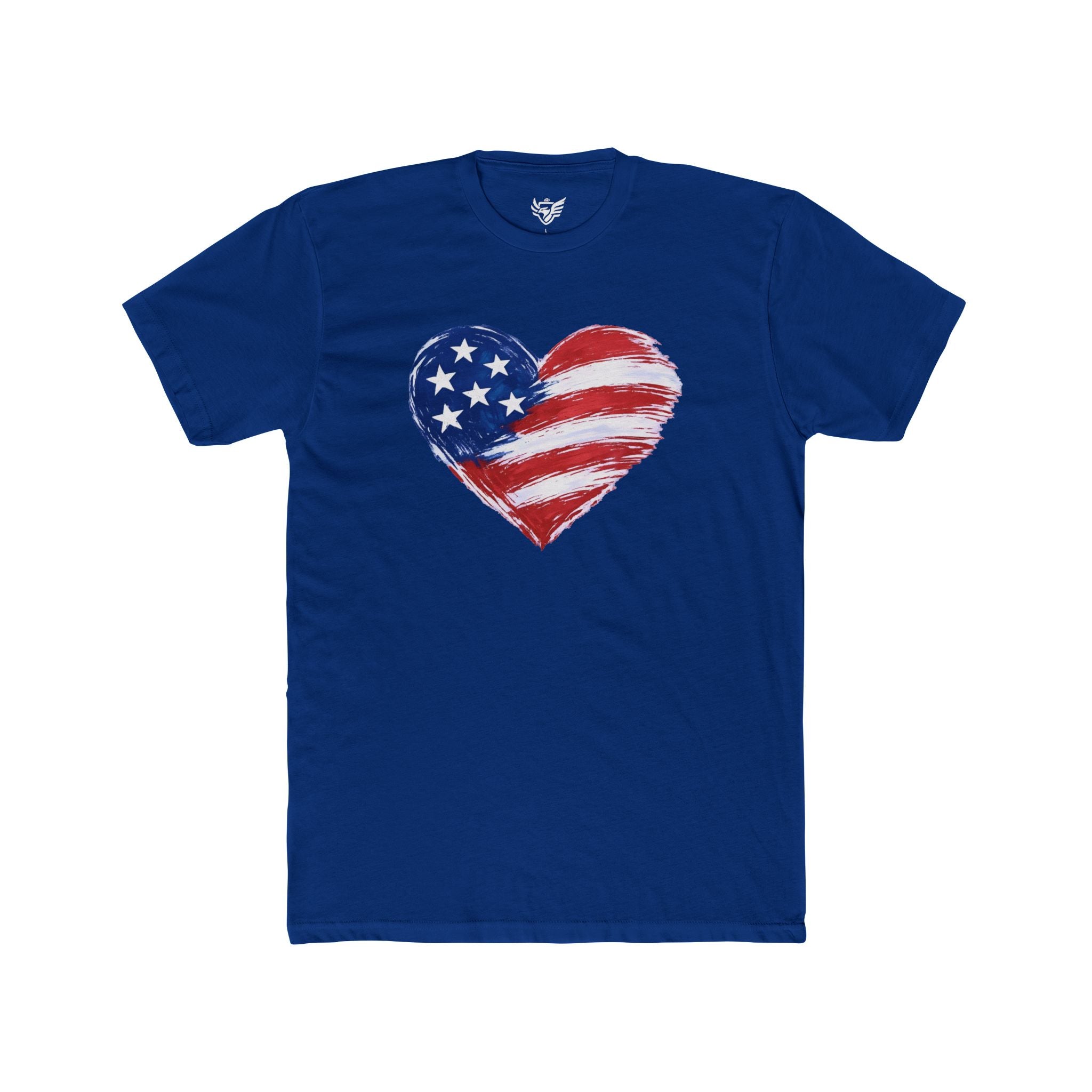 Heart Flag Cotton Crew Tee