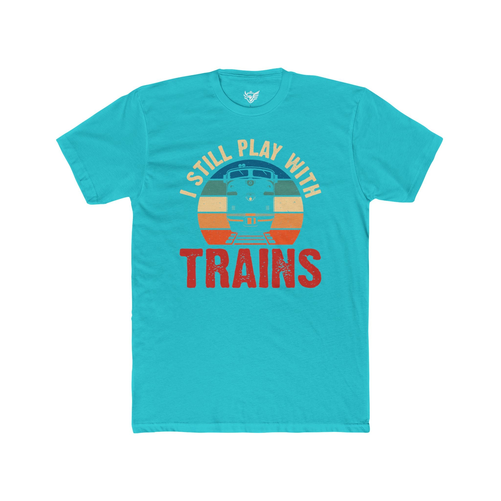 I Still Play With Trains Cotton Crew Tee