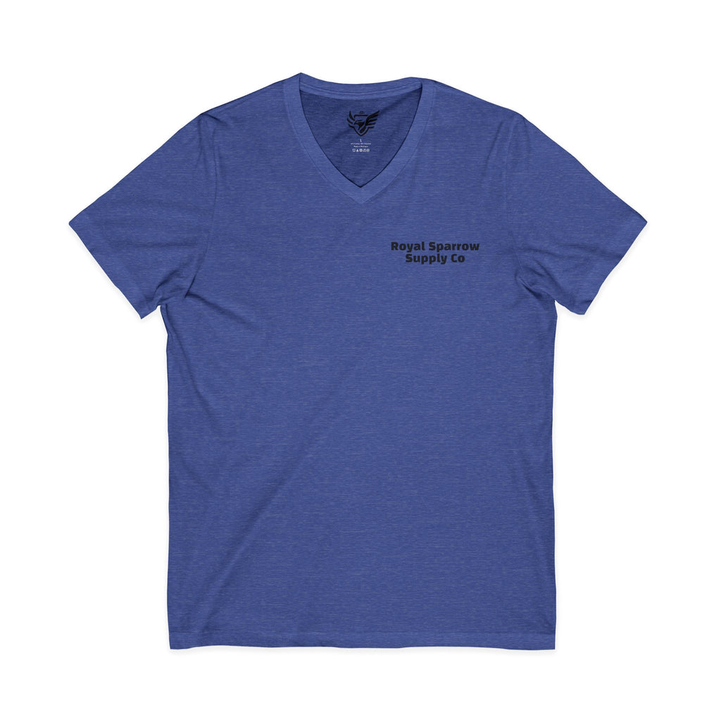 Royal Sparrow Jersey Short Sleeve V-Neck Tee