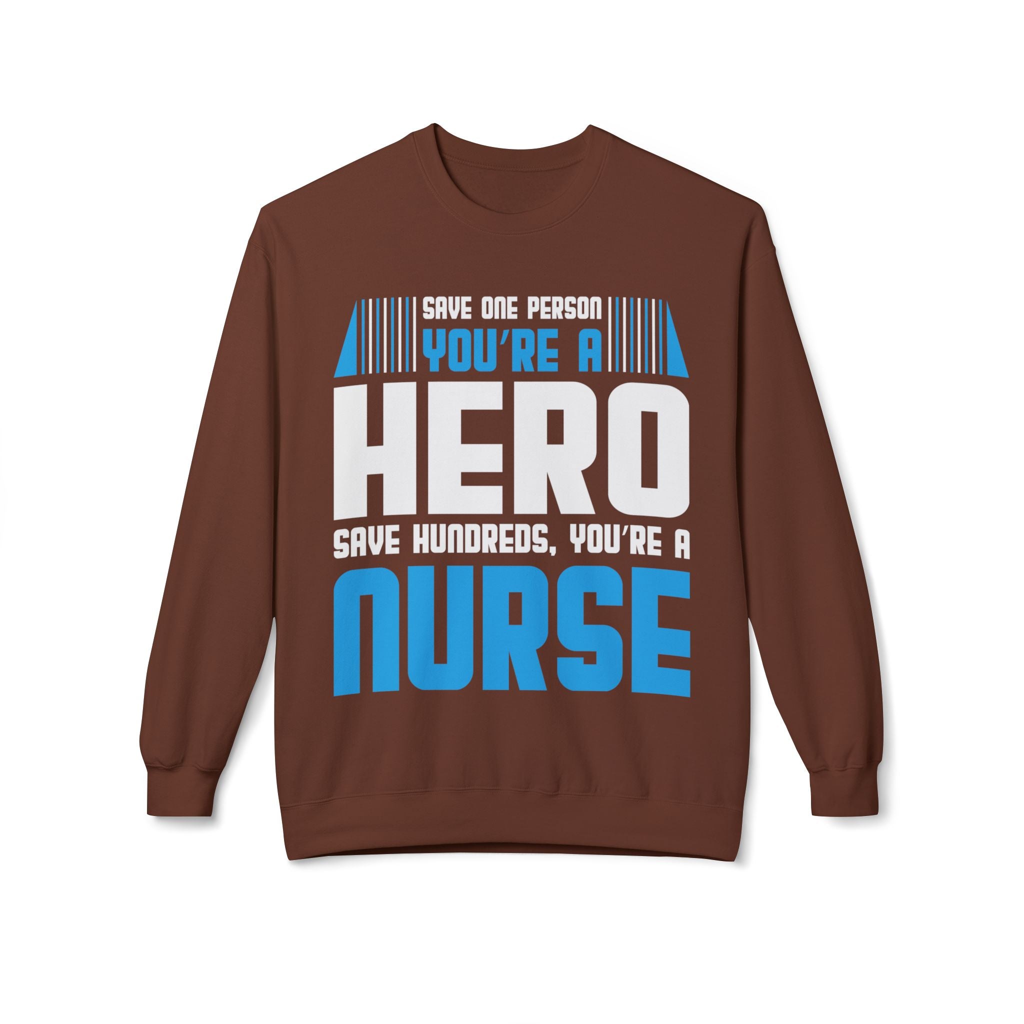 Nurses Are Heros Midweight Softstyle Fleece Crewneck Sweatshirt