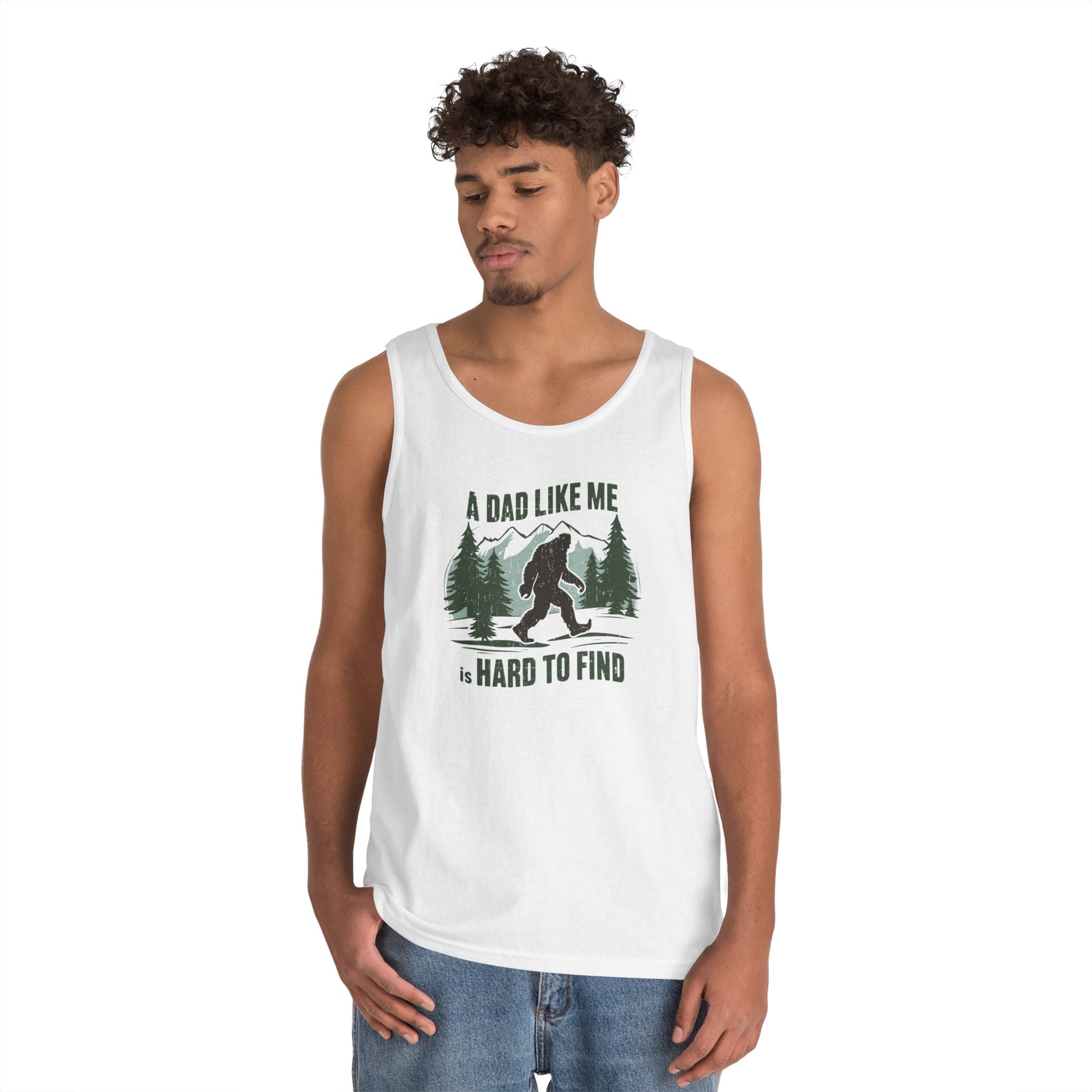 Hard to Find Dad Heavy Cotton Tank Top