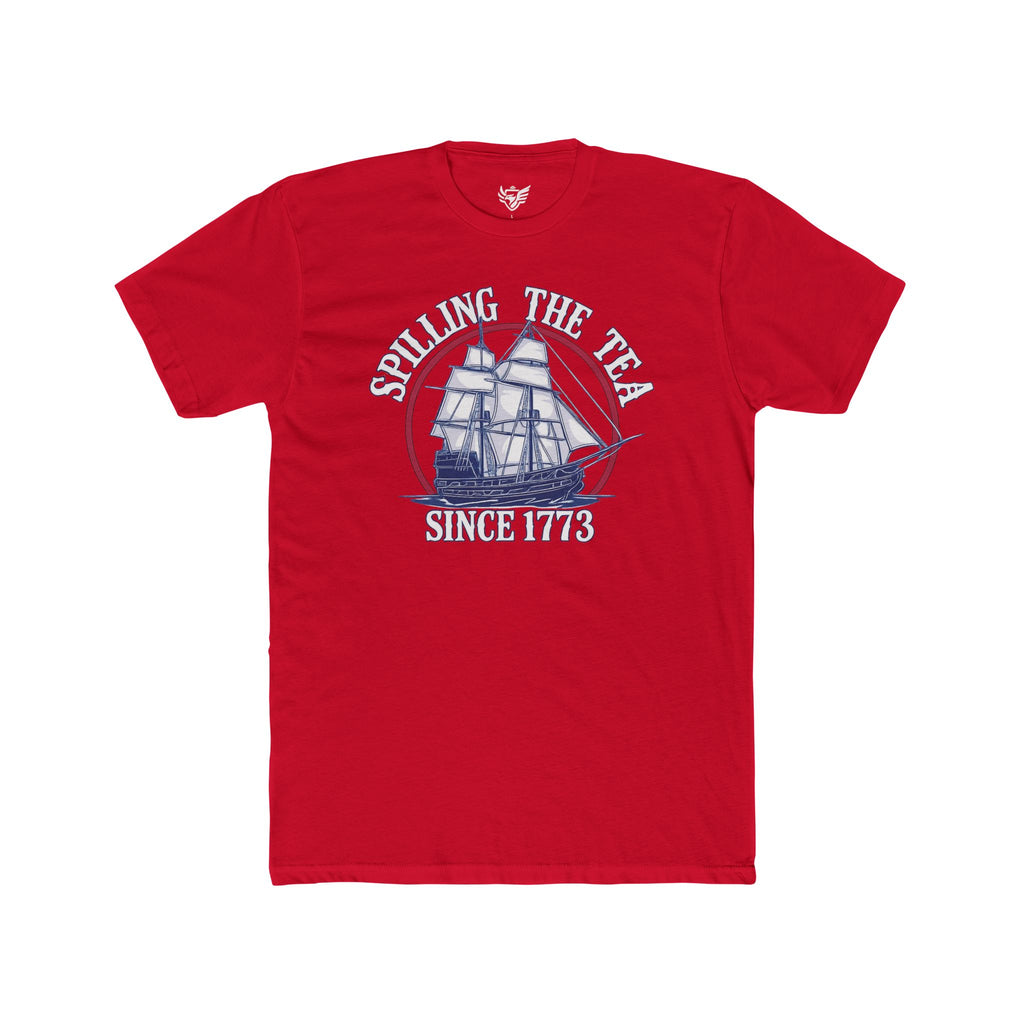 Spilling The Tea Cotton Crew Tee