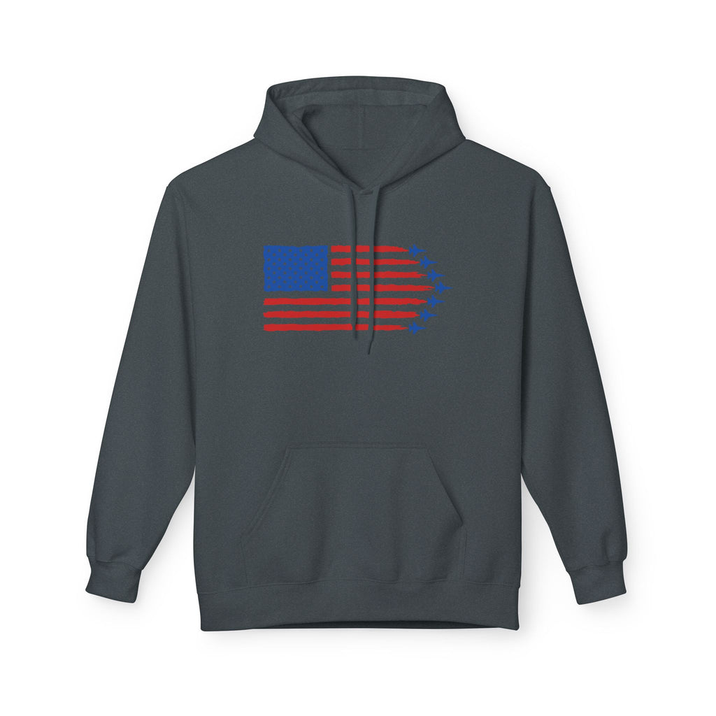 USA Jet Flag Midweight Softstyle Fleece Hoodie