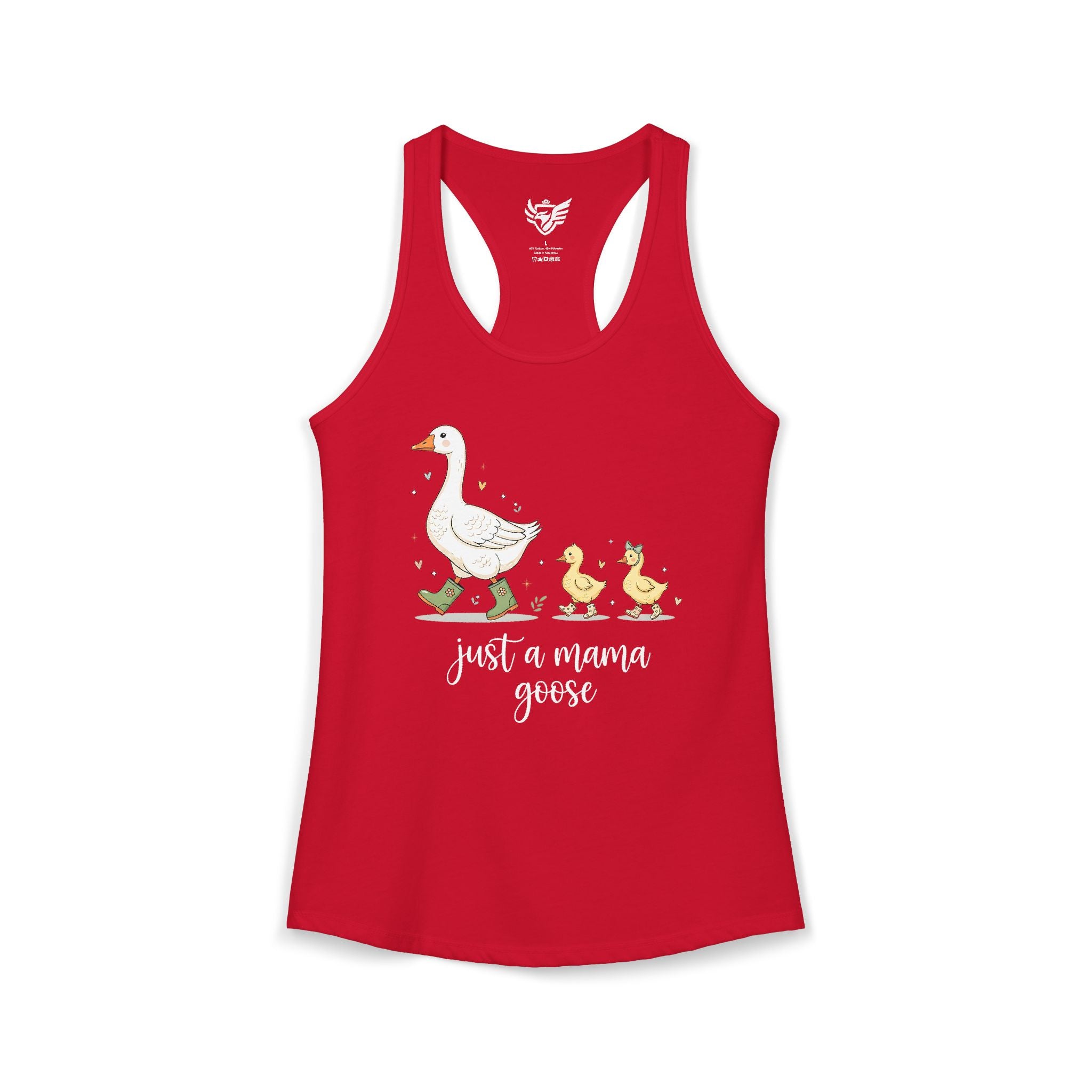 Just A Momma Goose Ideal Racerback Tank