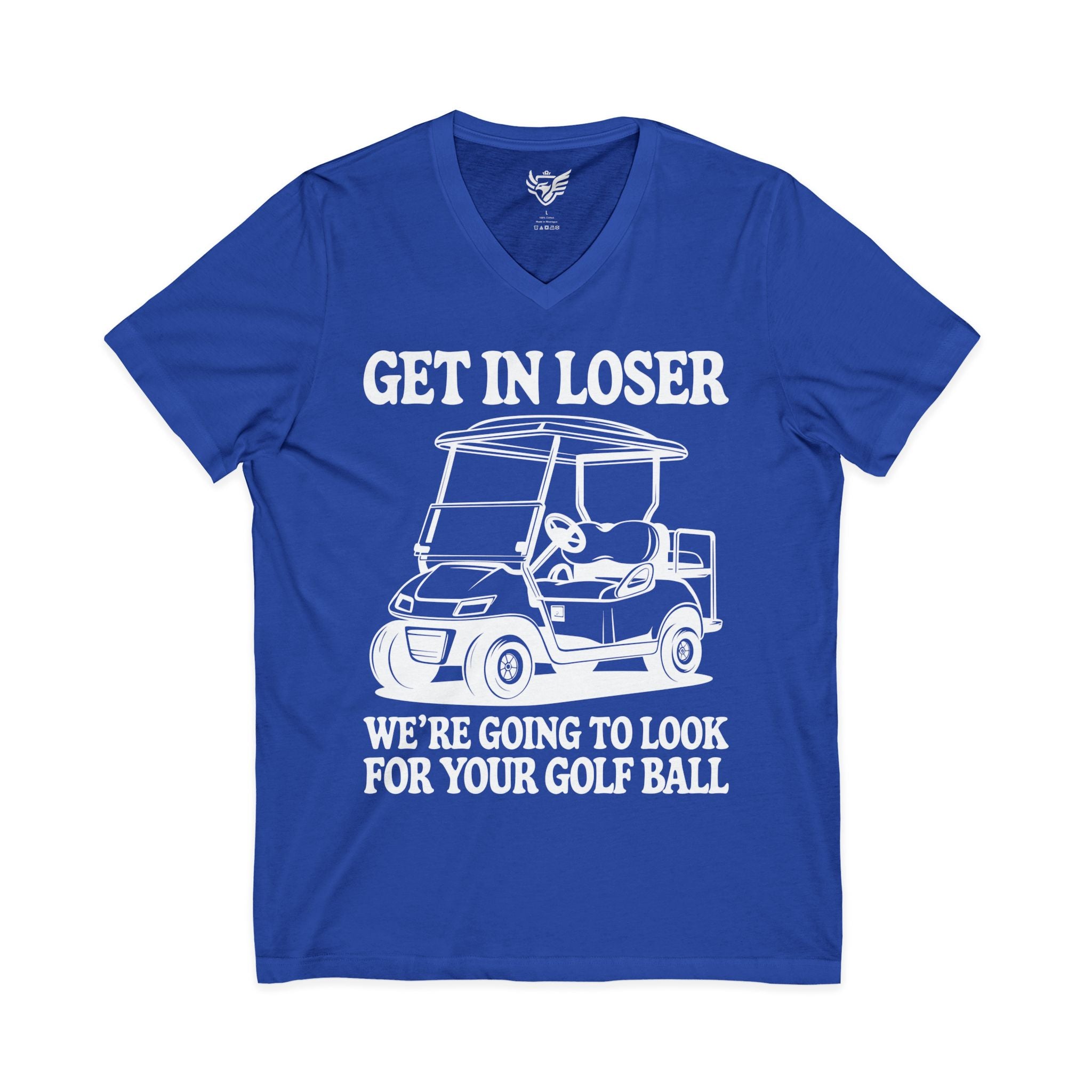 Get In Loser Jersey Short Sleeve V-Neck Tee