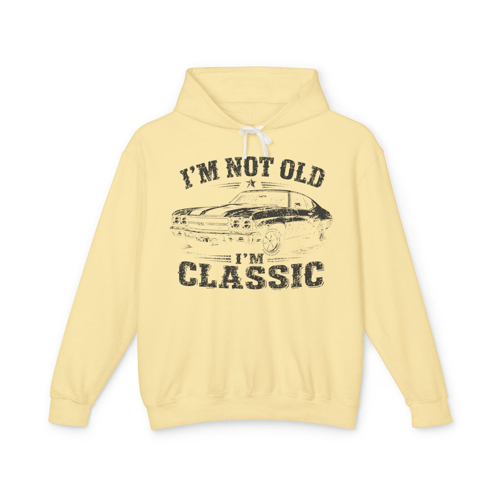 Not Old, Classic Lightweight Hooded Sweatshirt