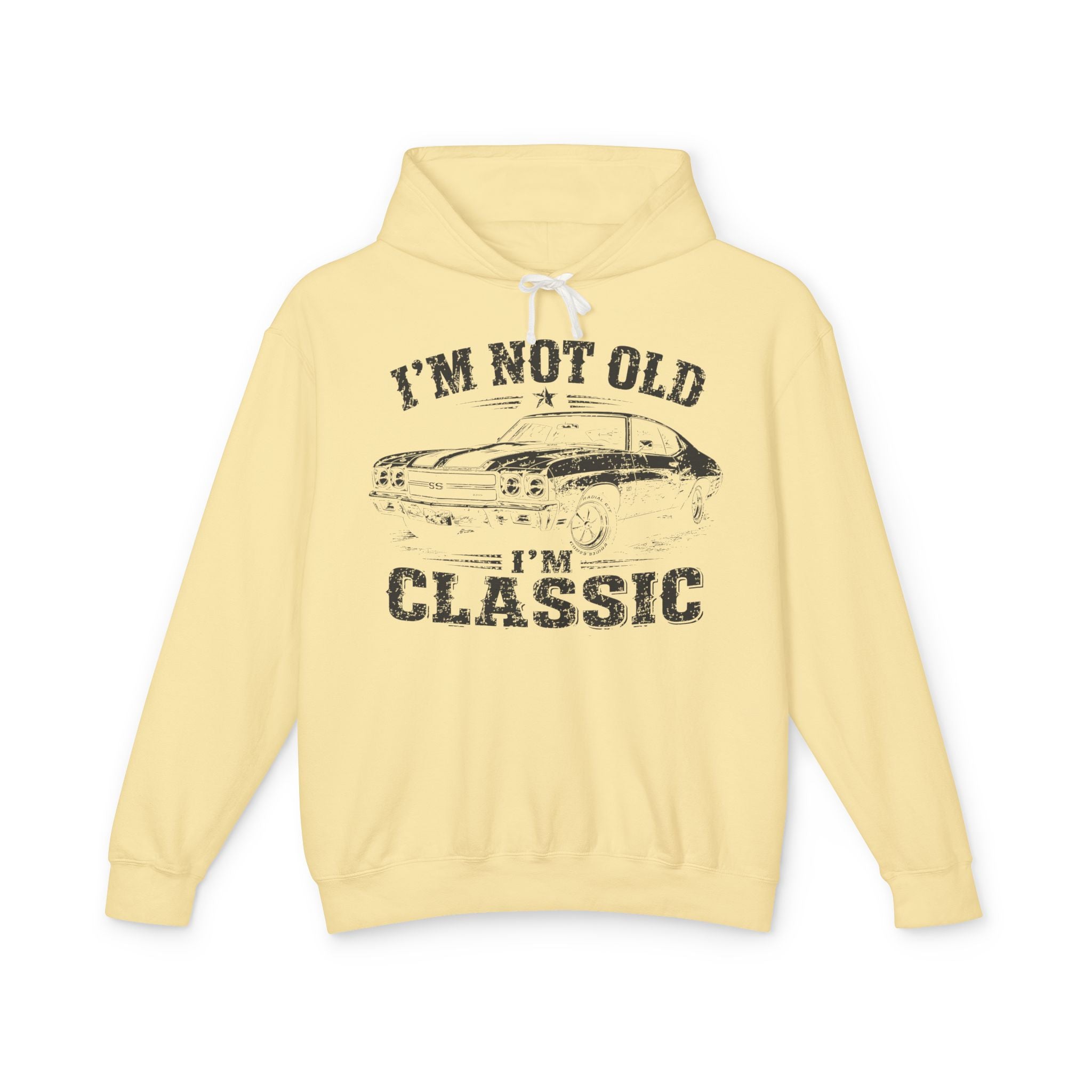 Not Old, Classic Lightweight Hooded Sweatshirt