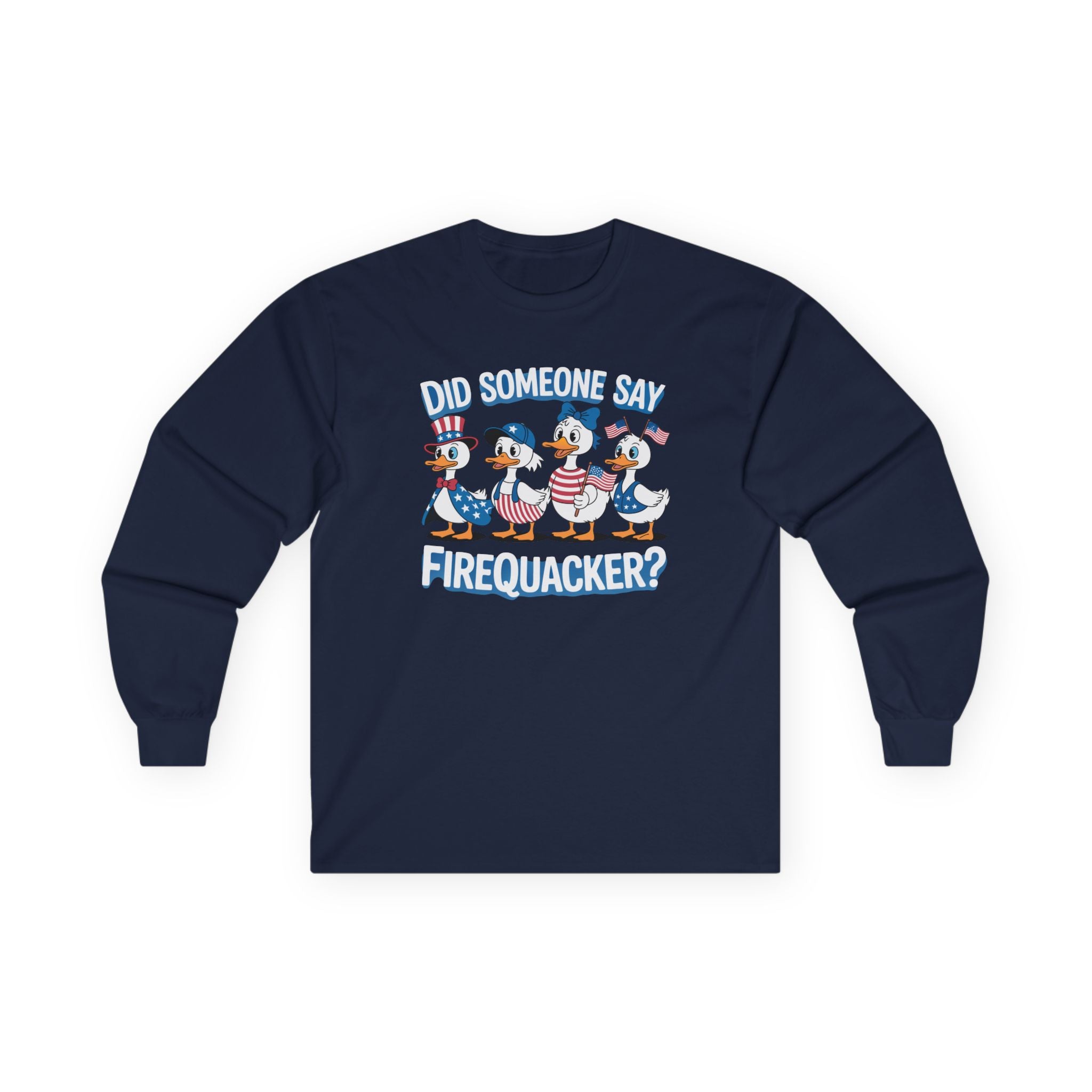 Firequackers Cotton Long Sleeve Tee