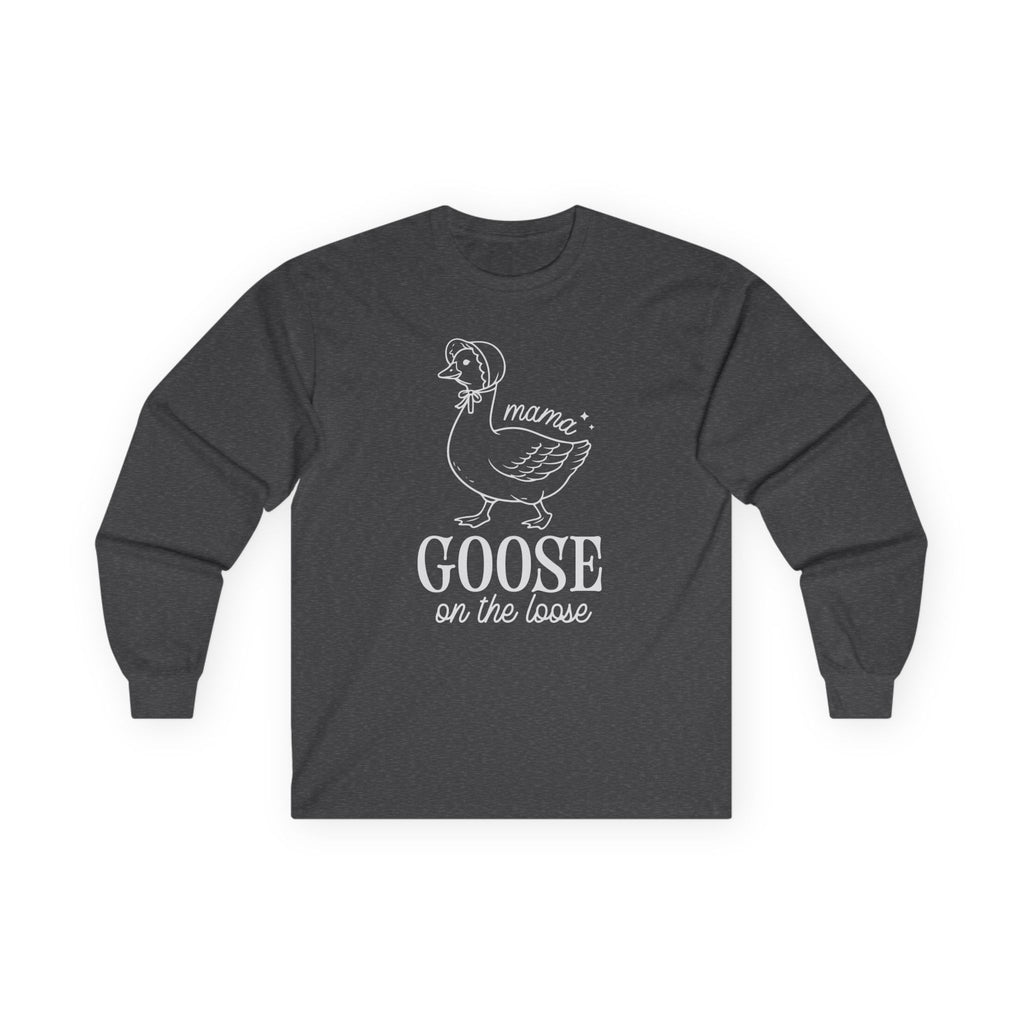 Mama Goose on the Loose Cotton Long Sleeve Tee