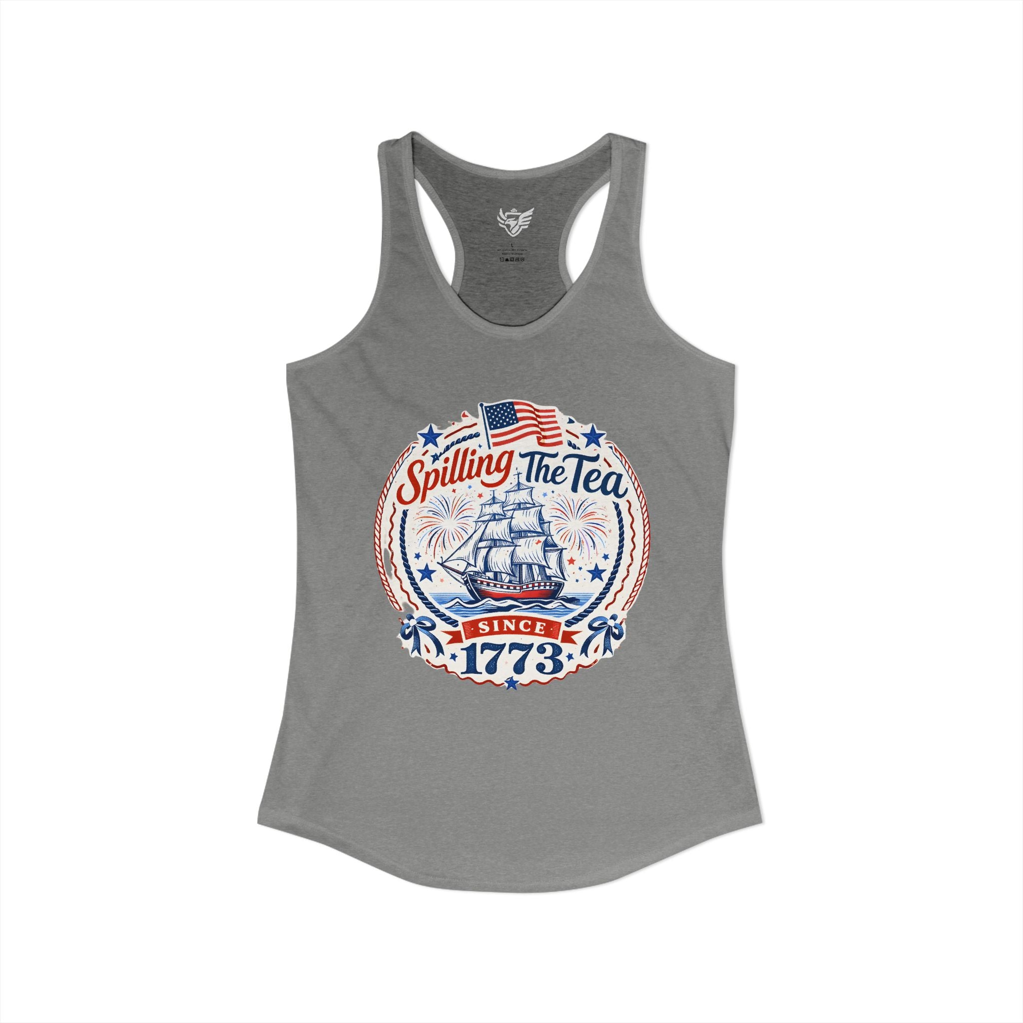 Spilling The Tea Ideal Racerback Tank