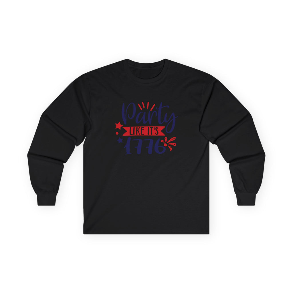 Party Like It's 1776 Cotton Long Sleeve Tee