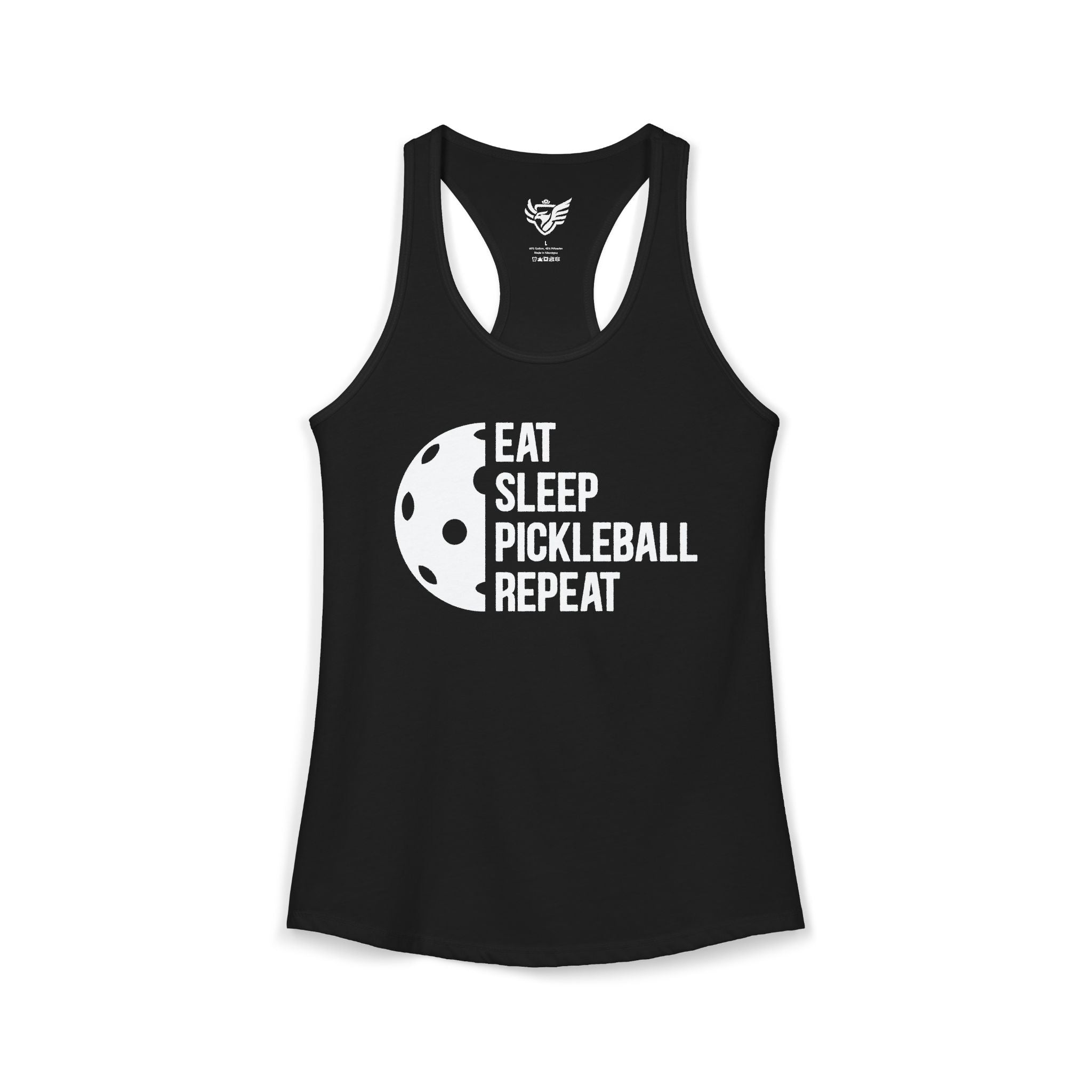 Eat Sleep Pickleball Ideal Racerback Tank