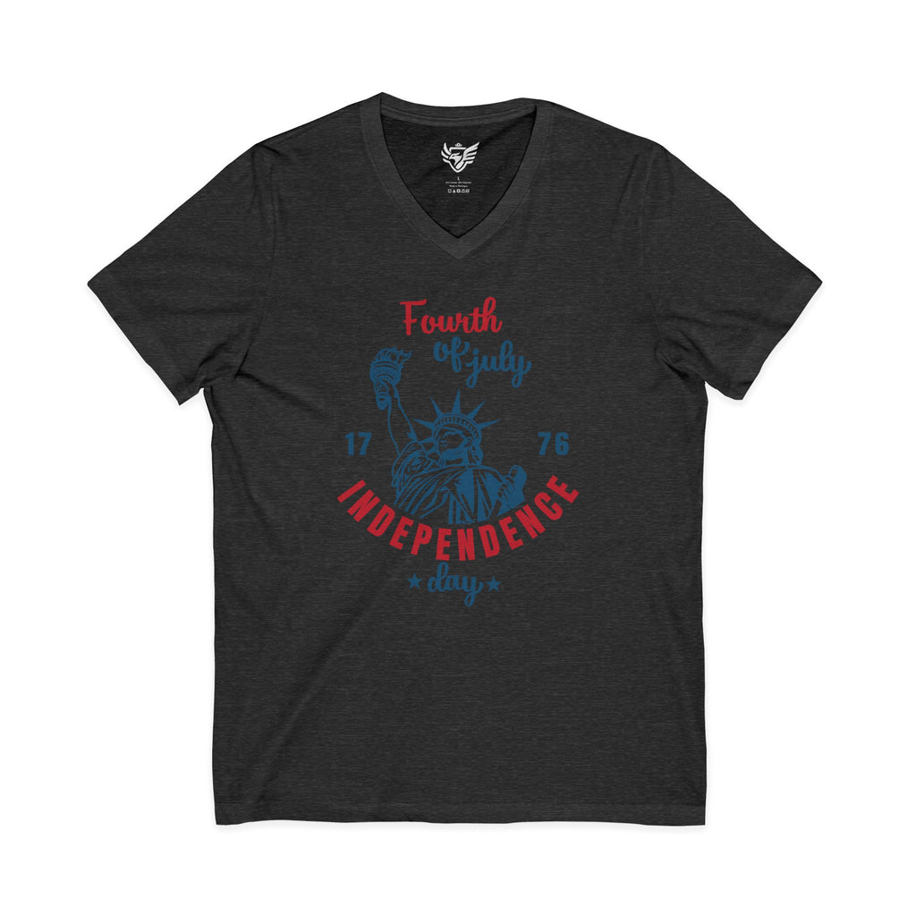 Independence Day Jersey Short Sleeve V-Neck Tee