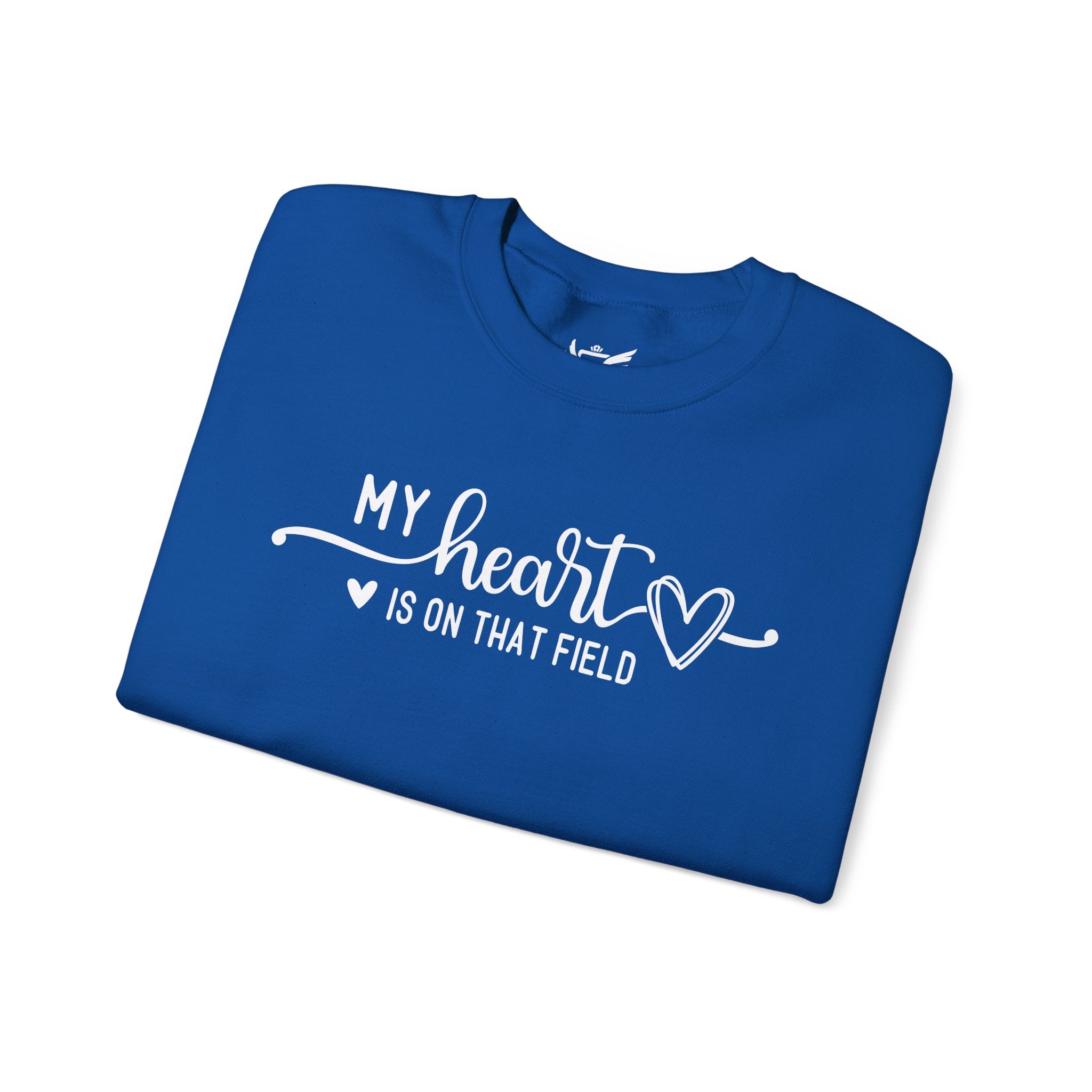 My Heart is on that Field Heavy Blend™ Crewneck Sweatshirt