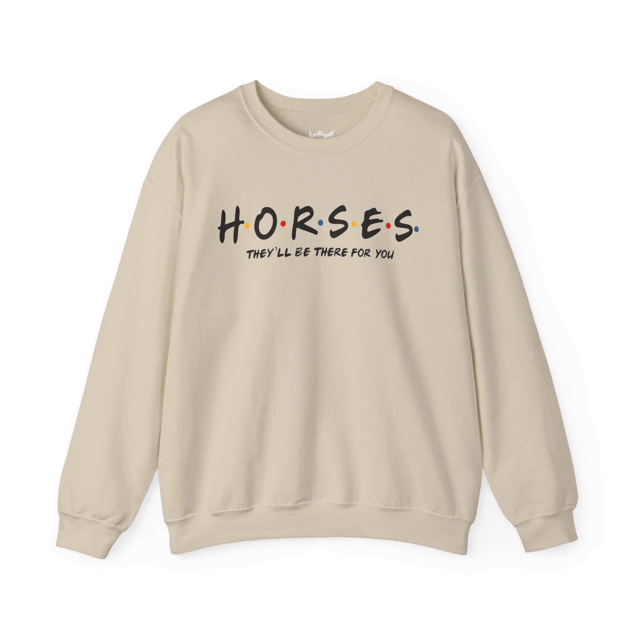 Horses, Friends Theme Heavy Blend™ Crewneck Sweatshirt
