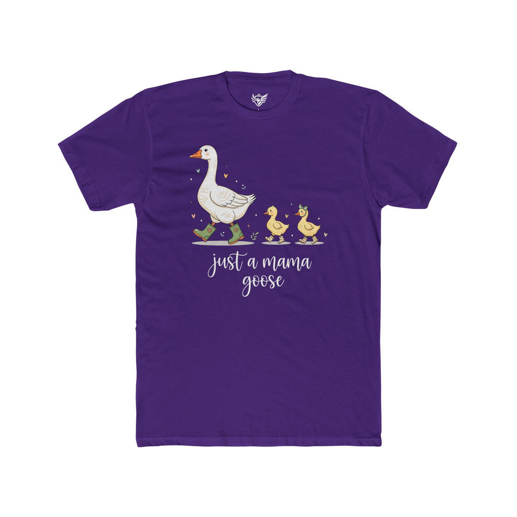 Just A Momma Goose Cotton Crew Tee