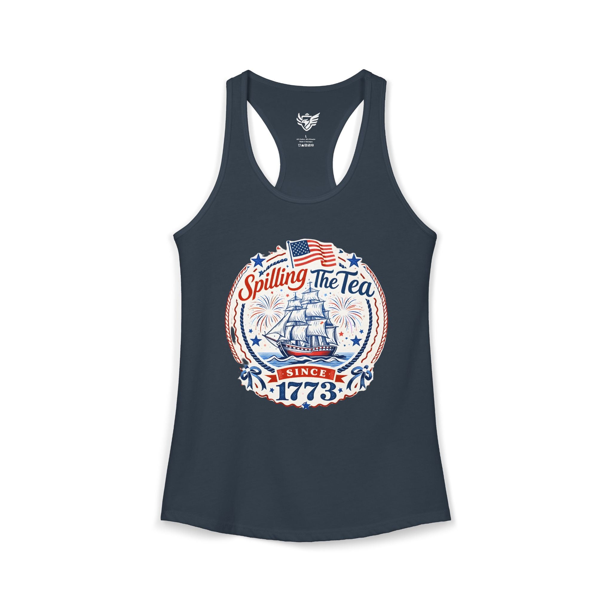 Spilling The Tea Ideal Racerback Tank