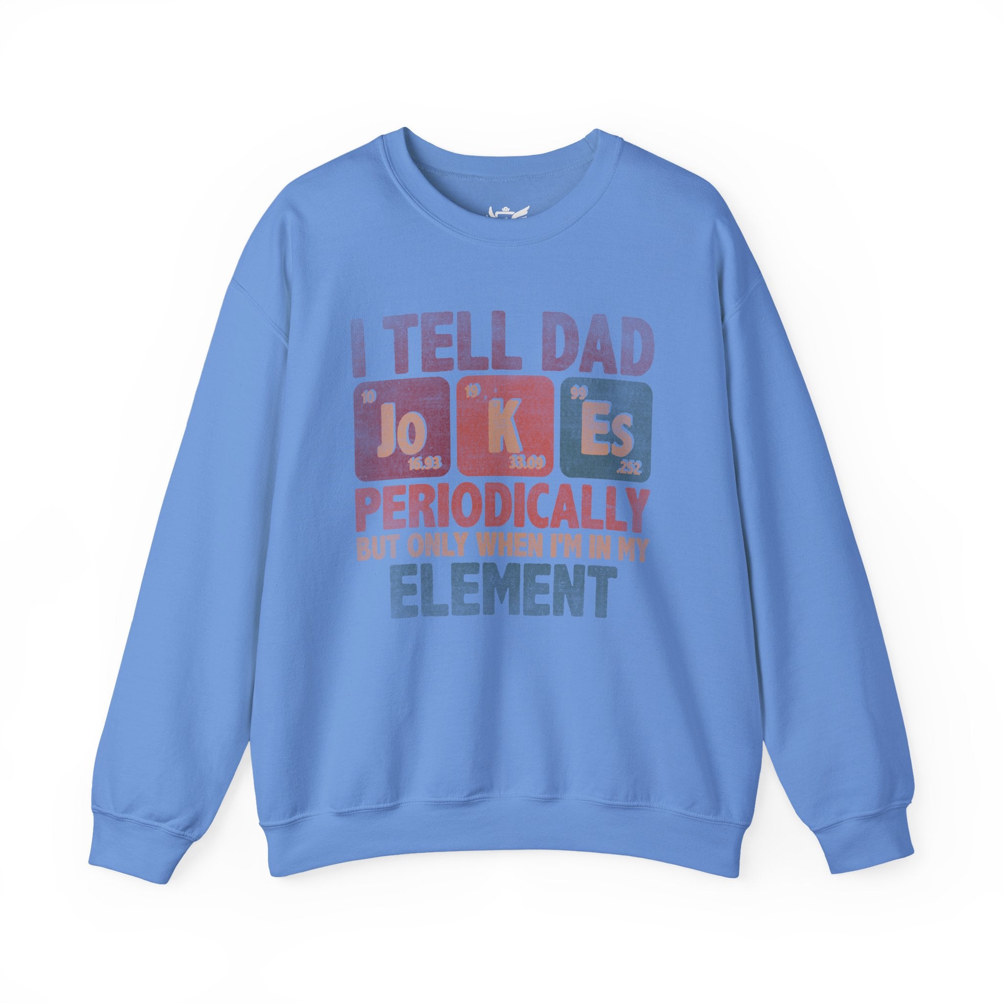 Dad Jokes Periodically Heavy Blend™ Crewneck Sweatshirt