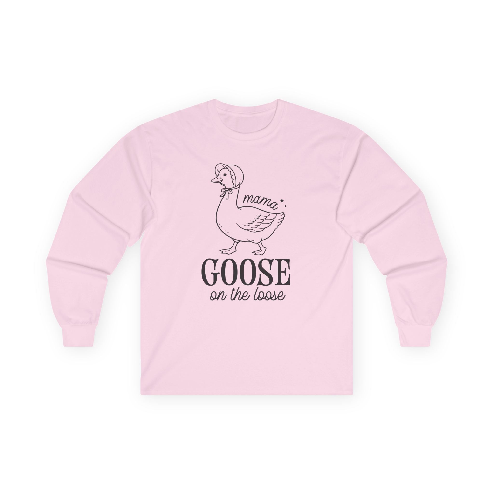 Mama Goose on the Loose Cotton Long Sleeve Tee
