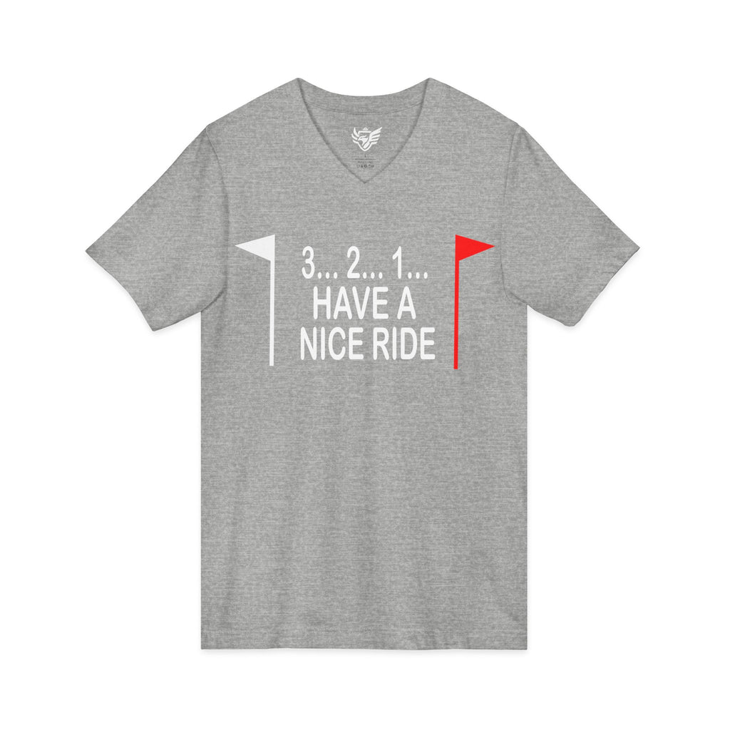 Have a Nice Ride Jersey Short Sleeve V-Neck Tee