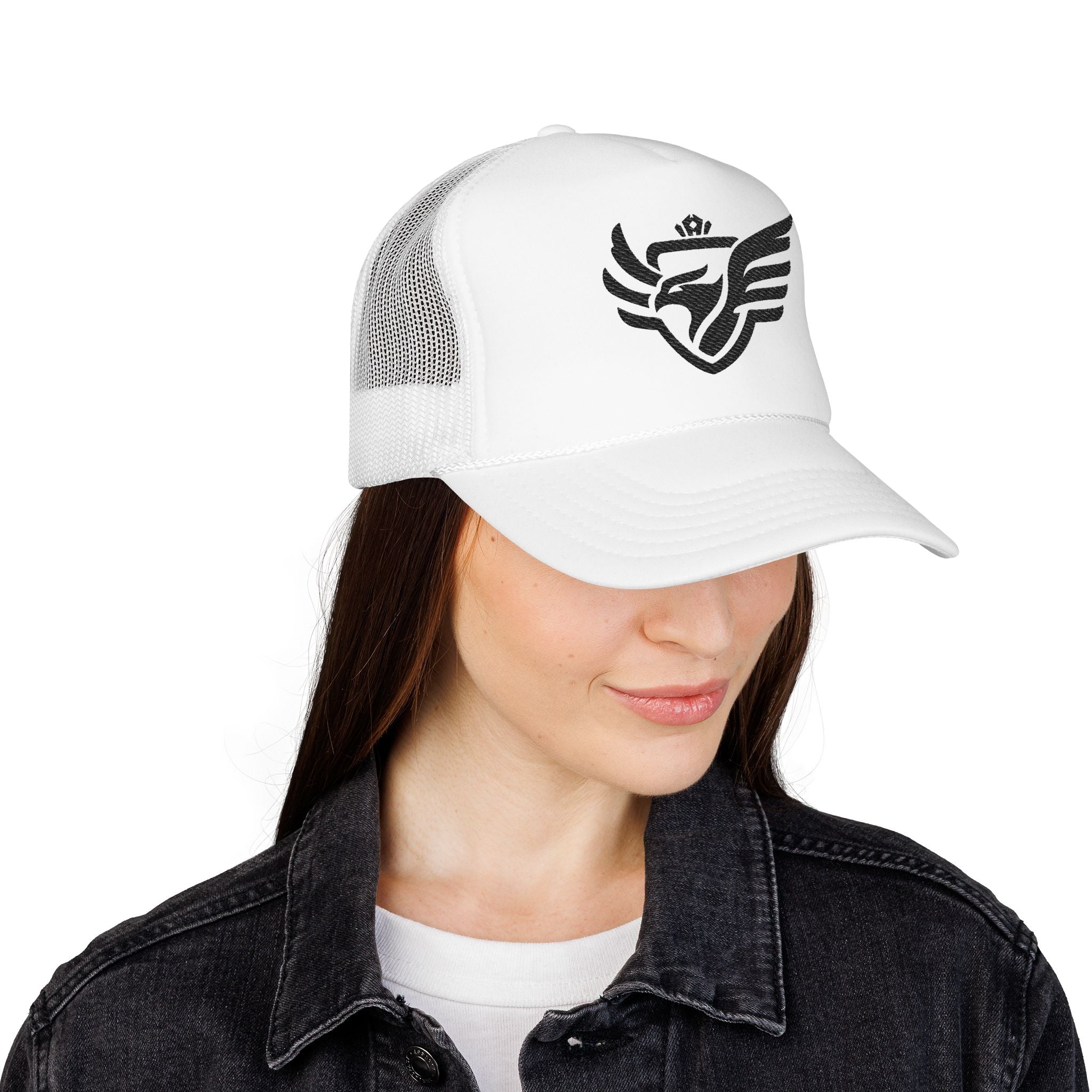 Royal Sparrow Embroidered Foam Trucker Hat